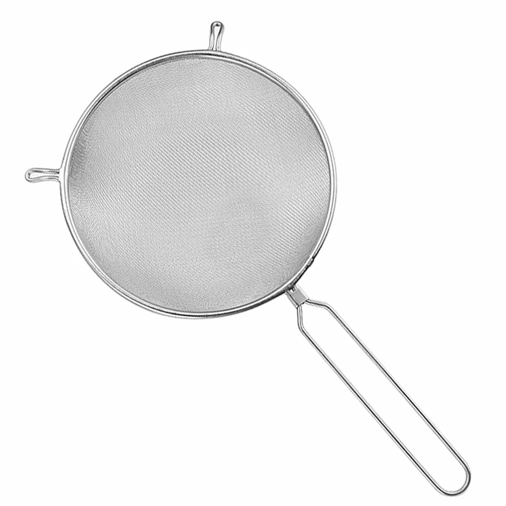 Colador de Malla Fina de Acero Inoxidable: colador de Cocina versátil de 8 Pulgadas para Fideos, arroz, harina y más