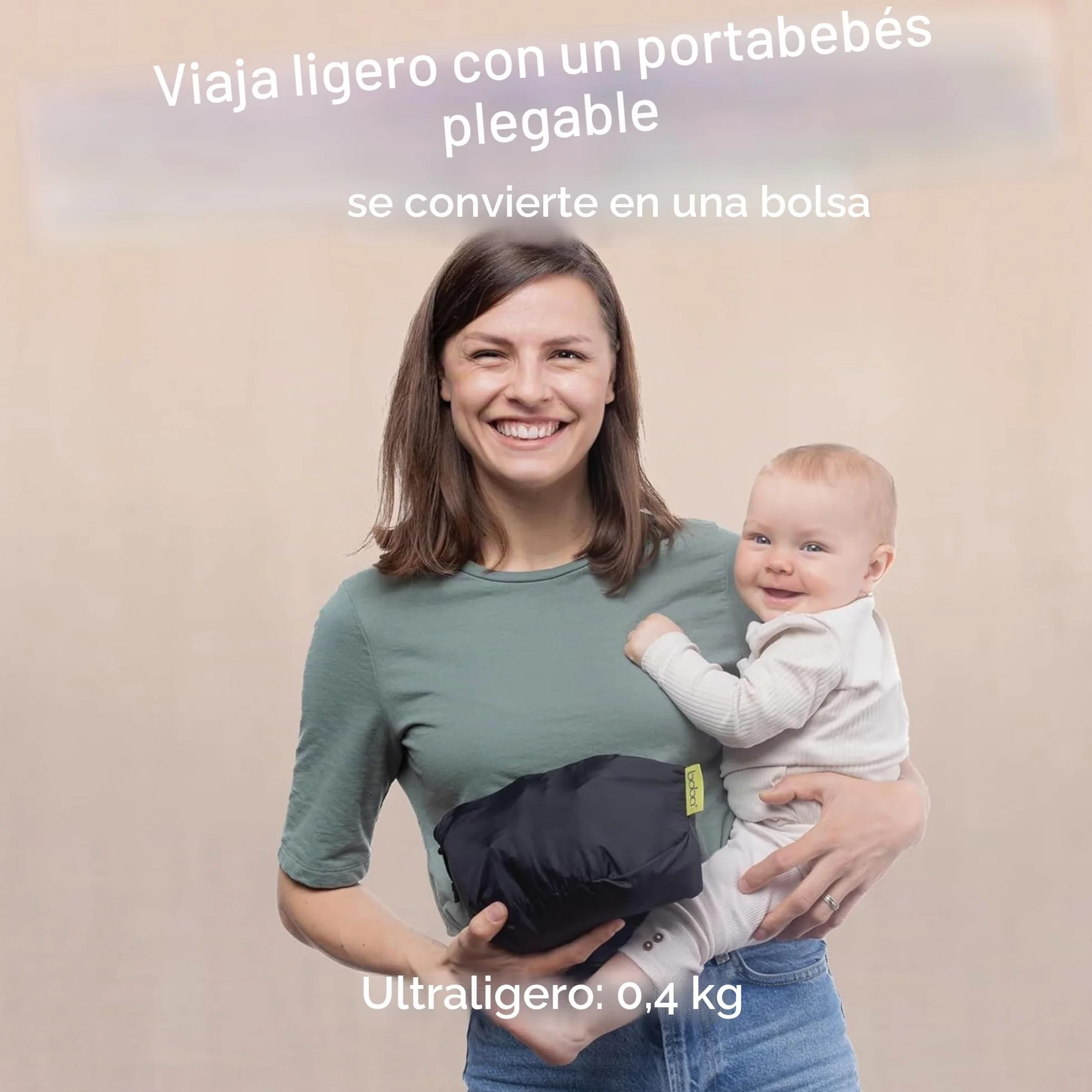 Boba Air Mochila Portabebé ultraligera Black