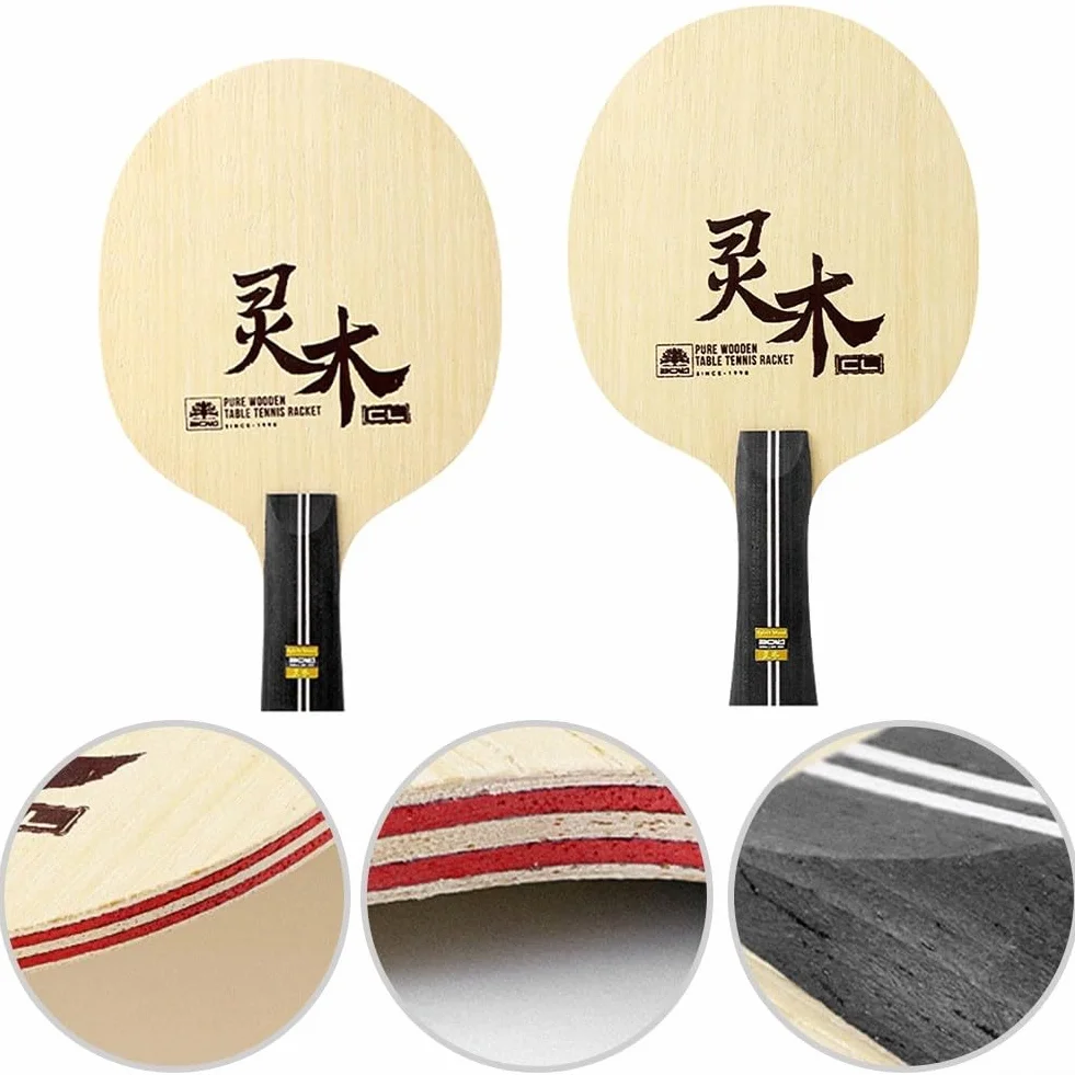 Pala de tenis de mesa de madera de limba de 7 capas para bucle y ataque rápido