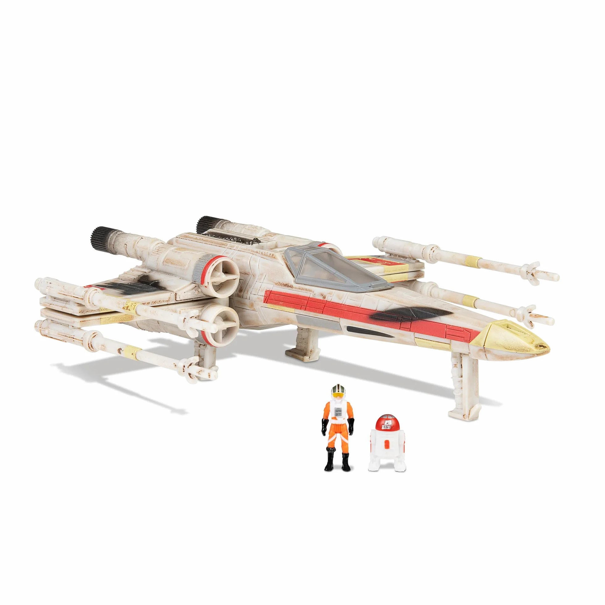 Star Wars Micro Galaxy Squadron SWJ0092 X-Wing, Wedge Antilles & R2-A3, 12,5 cm vehículo con Figuras