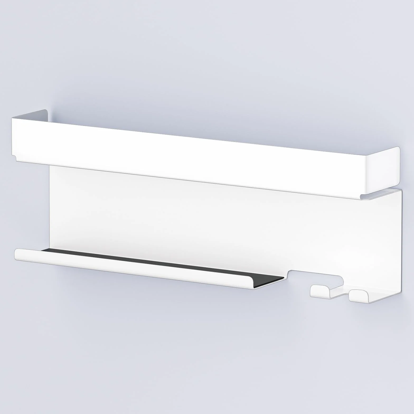 Soporte Secador de Pelo de Pared Adhesivo Sin Taladrar Blanco para Baños