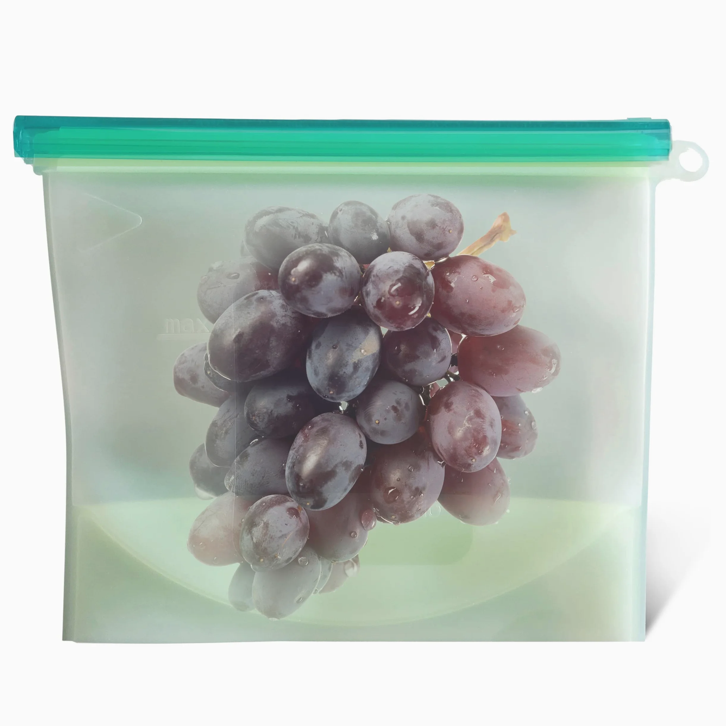 7Penn Bolsa de almacenamiento de alimentos de silicona, 1000 ml, 1 paquete lavable de 8 x 6.2 pulgadas, bolsas reutilizables verdes para bocadillos y aperitivos