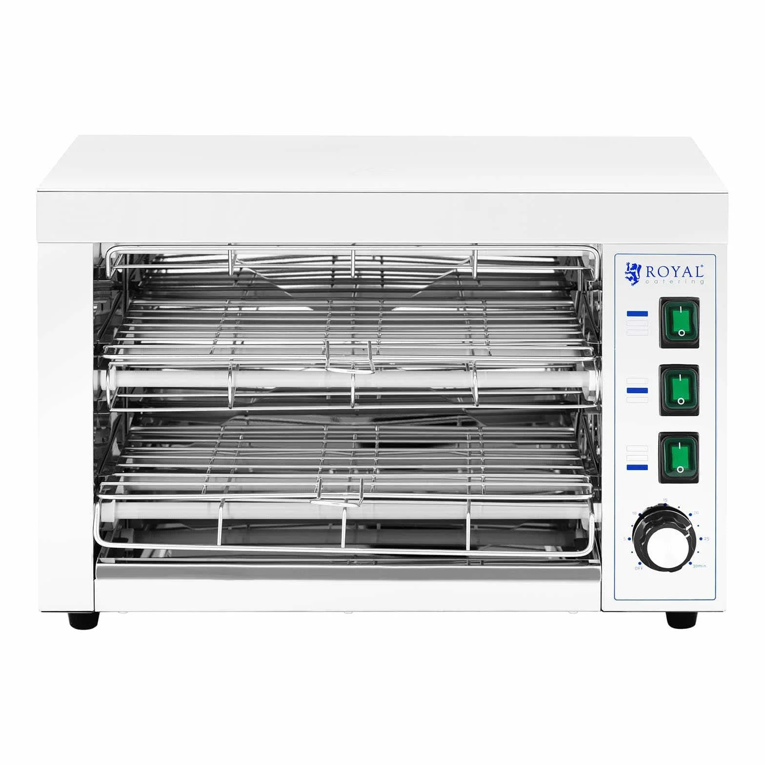 Royal Catering Horno Salamandra para Hostelería Tostador RCPES-340 (Potencia: 3150 W, Inserto de 35 x 22, Acero inoxidable)