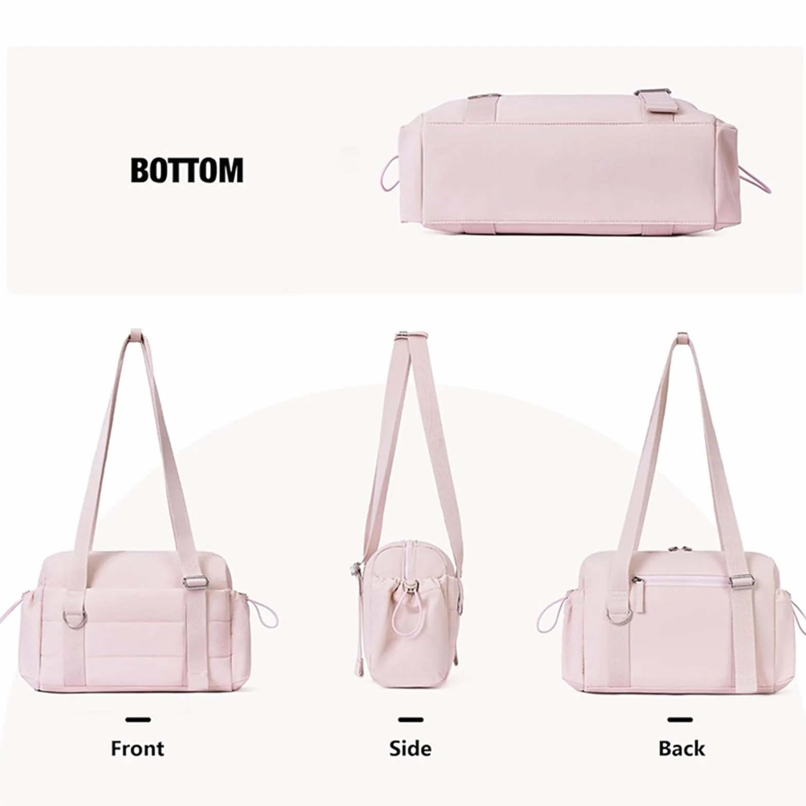 Bolsa Deportiva Grande con Bolsillo Húmedo y Monedero para Viaje y Gimnasio
