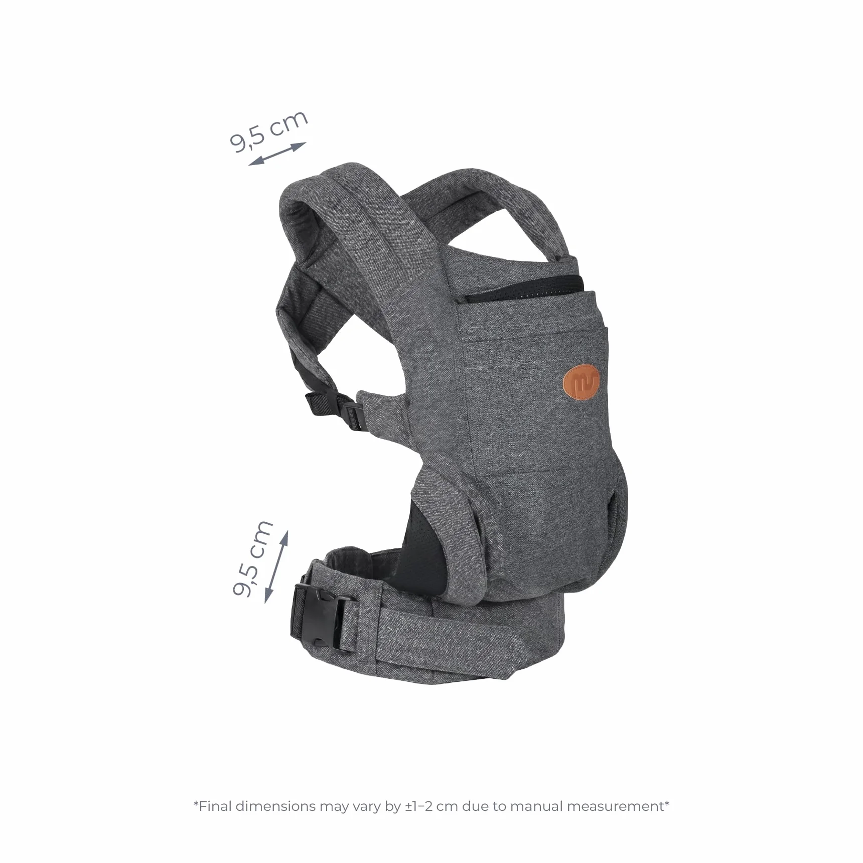 MS BabyWorld Kowari Portabebés Elástico Ergonómico Ajustable Hasta 15 kg