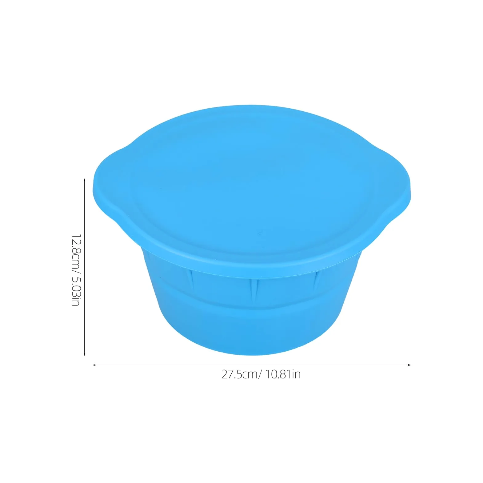 IMIKEYA 2 Piezas Molde para Cubitos de Hielo de Silicona Redondo Reutilizable Capacidad de 3.6l Diseño Plegable para Baño de Hielo y Viajes
