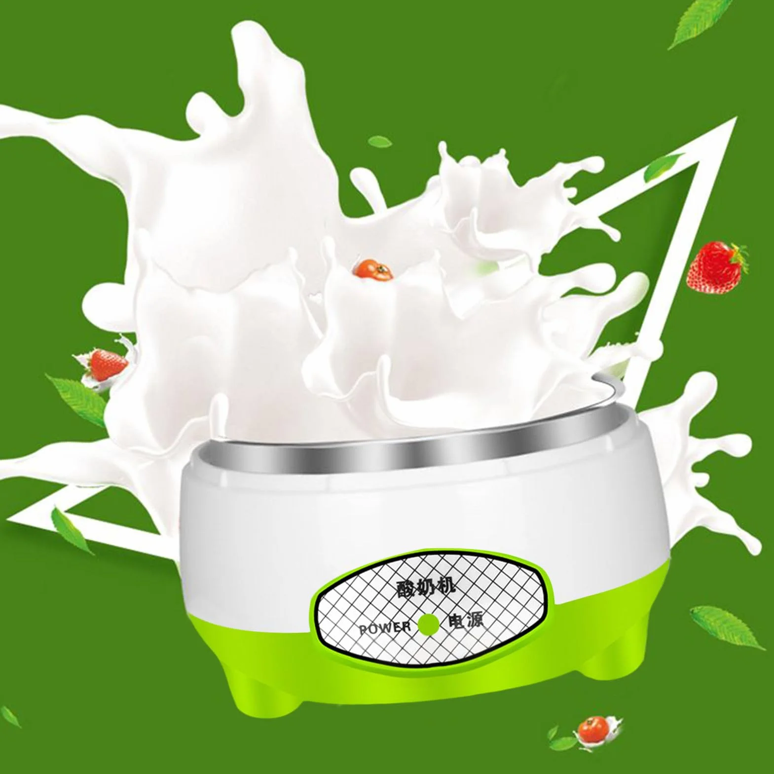 Genérico Maker de Yogurt, Fabricante de Yogurt Compacto con calefacción Uniforme eficiente, 15W 1.2L de yogurts multifunción multifunción para yogures caseros, Queso, nattos