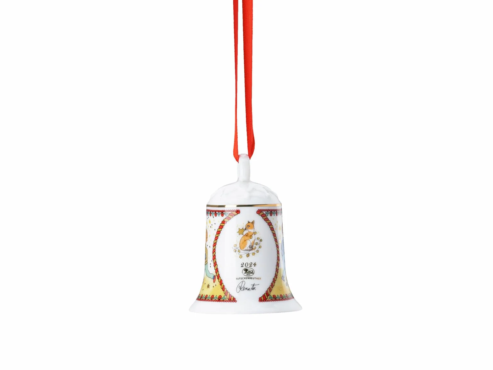 Hutschenreuther Serie Coleccionable 2024 Luces navideñas Campana de Porcelana
