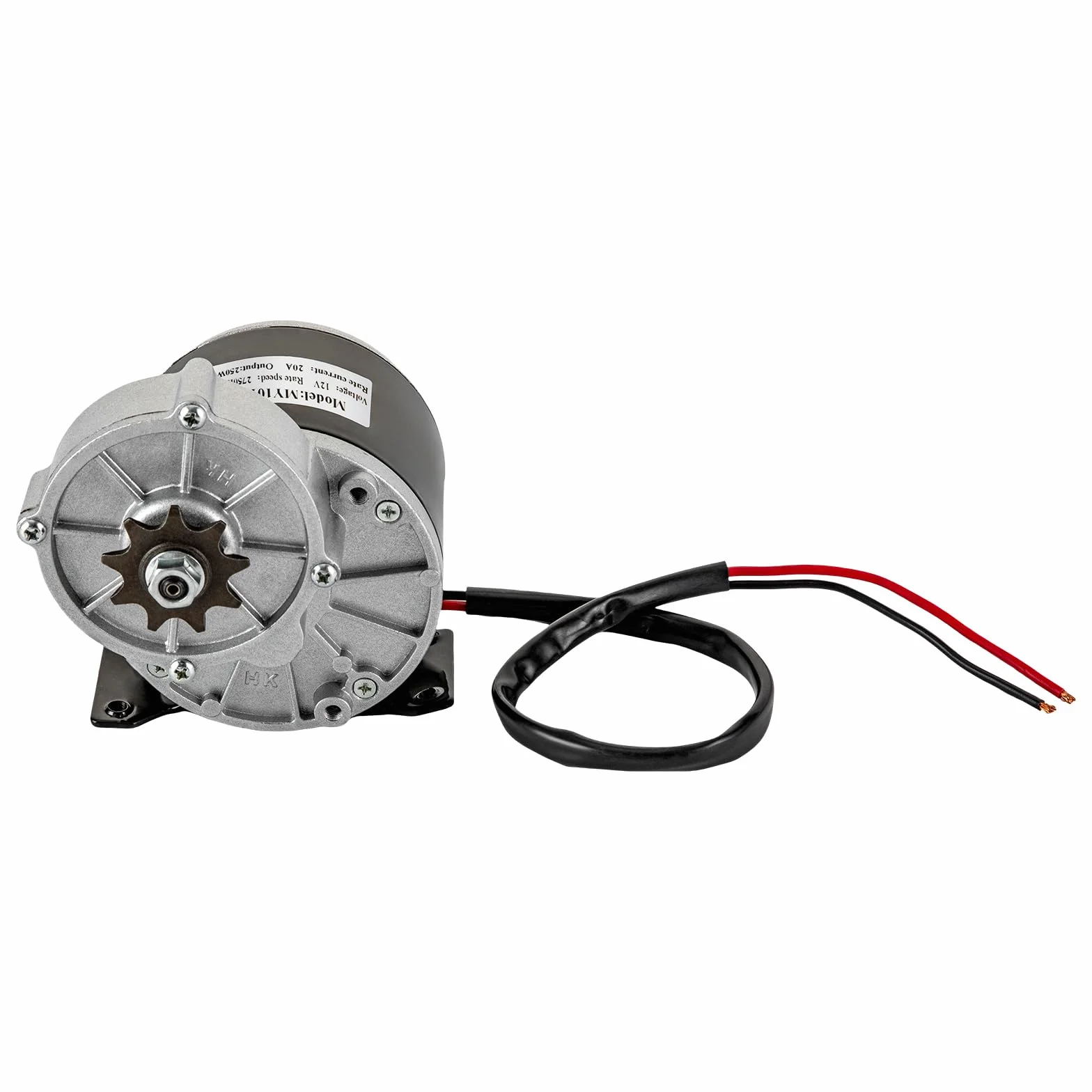 Motor eléctrico 12V 250W reductor engranajes escobillas 2750 rpm bicicleta eléctrica scooter