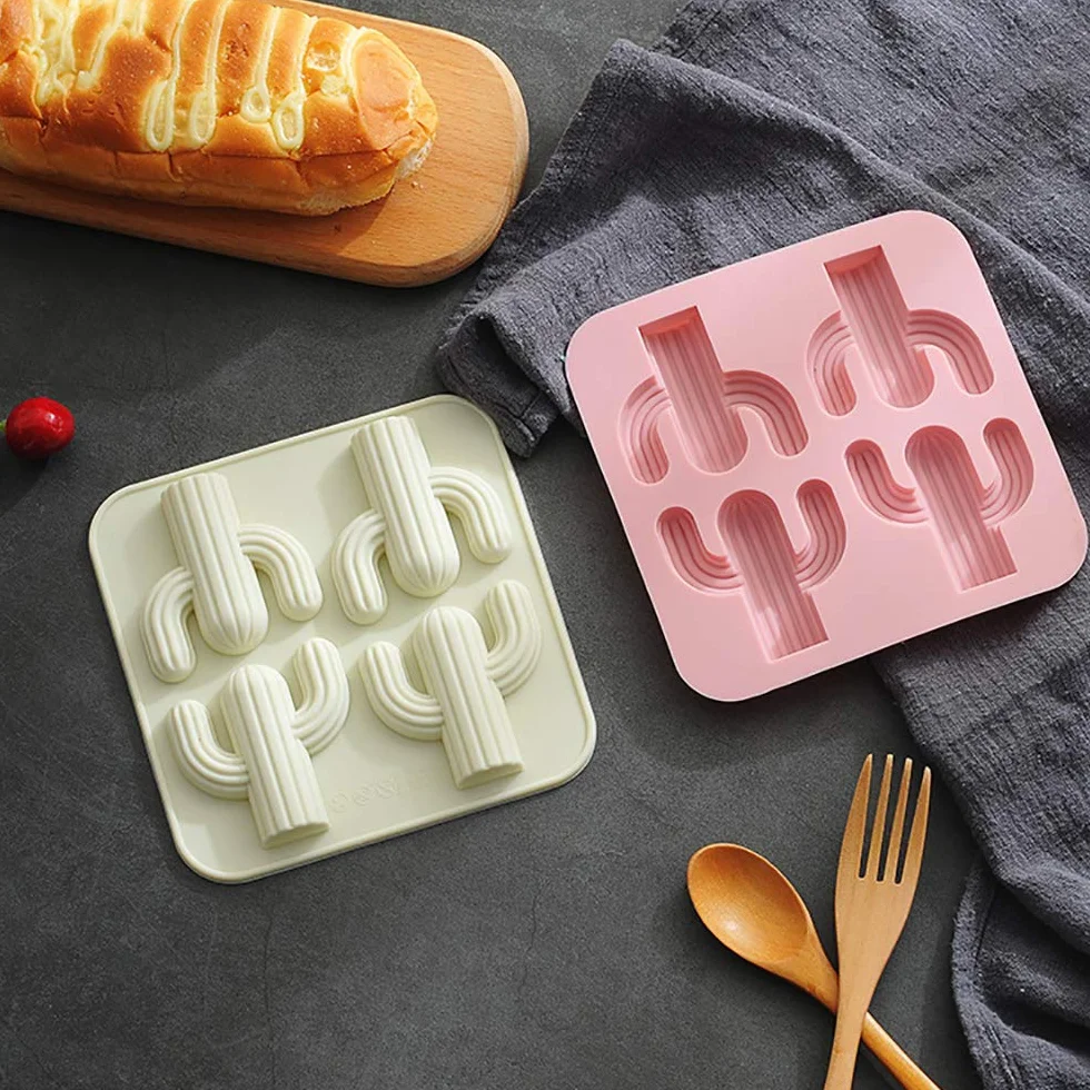 Molde De Silicona para Donas, Antiadherente, Resistente Al Calor, Flexible, Hecho a Mano Haciendo Equipo, 4 Unidades