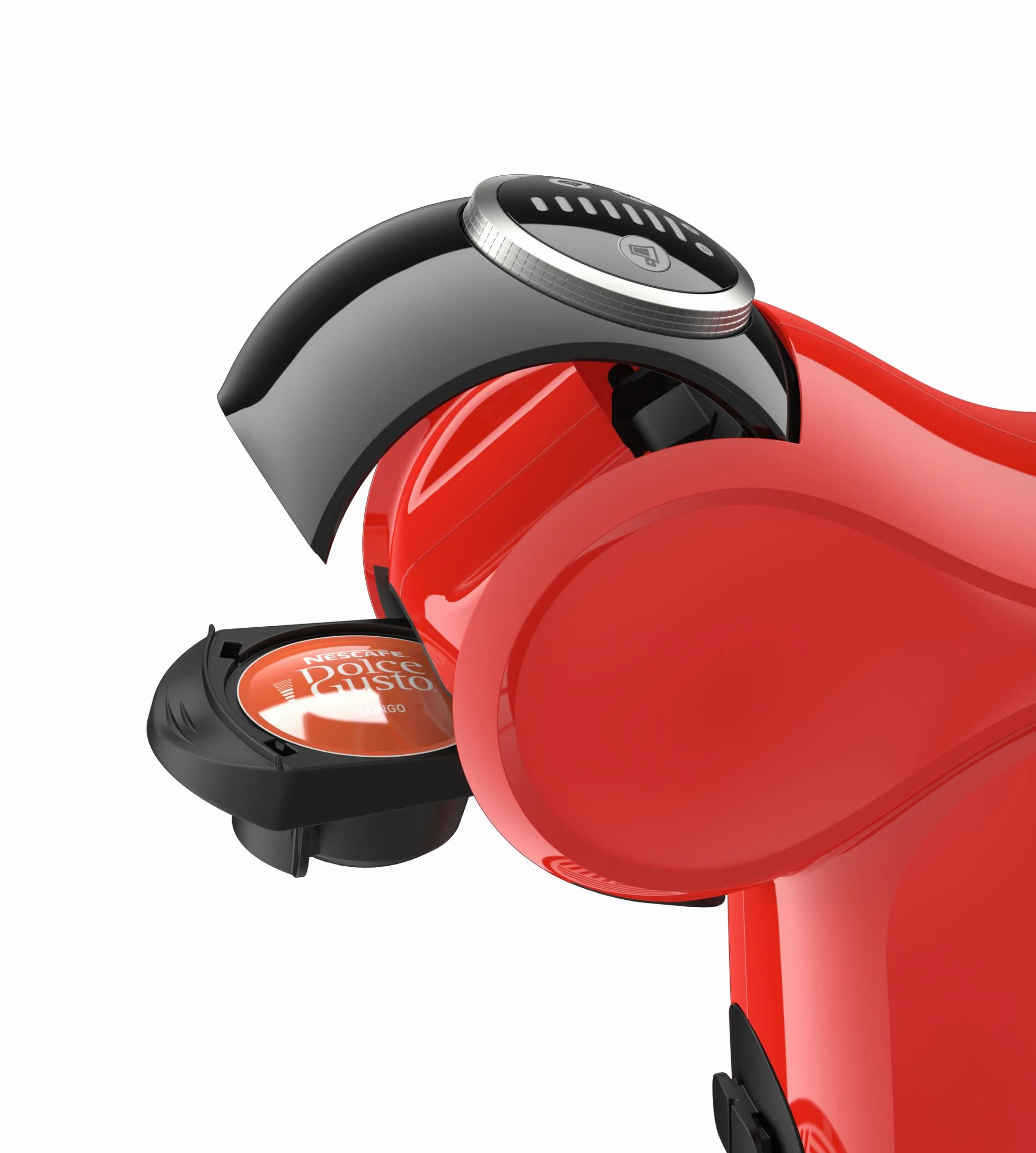 NESCAFÉ DOLCE GUSTO Genio Plus Line EDG315.R - Cafetera automática de cápsulas, 15 bares de presión, 0.8 l, color rojo