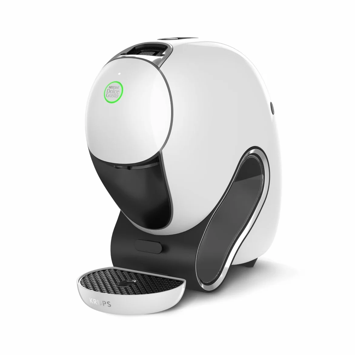 KRUPS Nescafé Dolce Gusto NEO SmartBrew 3-en-1, máquina de café para cápsulas compostables, tecnología patentada, cafetera conectada, fácil de usar, blanco, KP830110