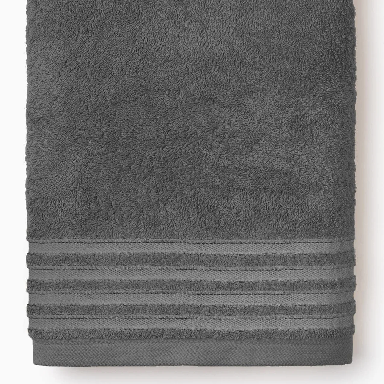 BAILARINA - Toalla baño Lisa 500 Gr. Medida: Sábana (100x150 cm). Gris Oscuro