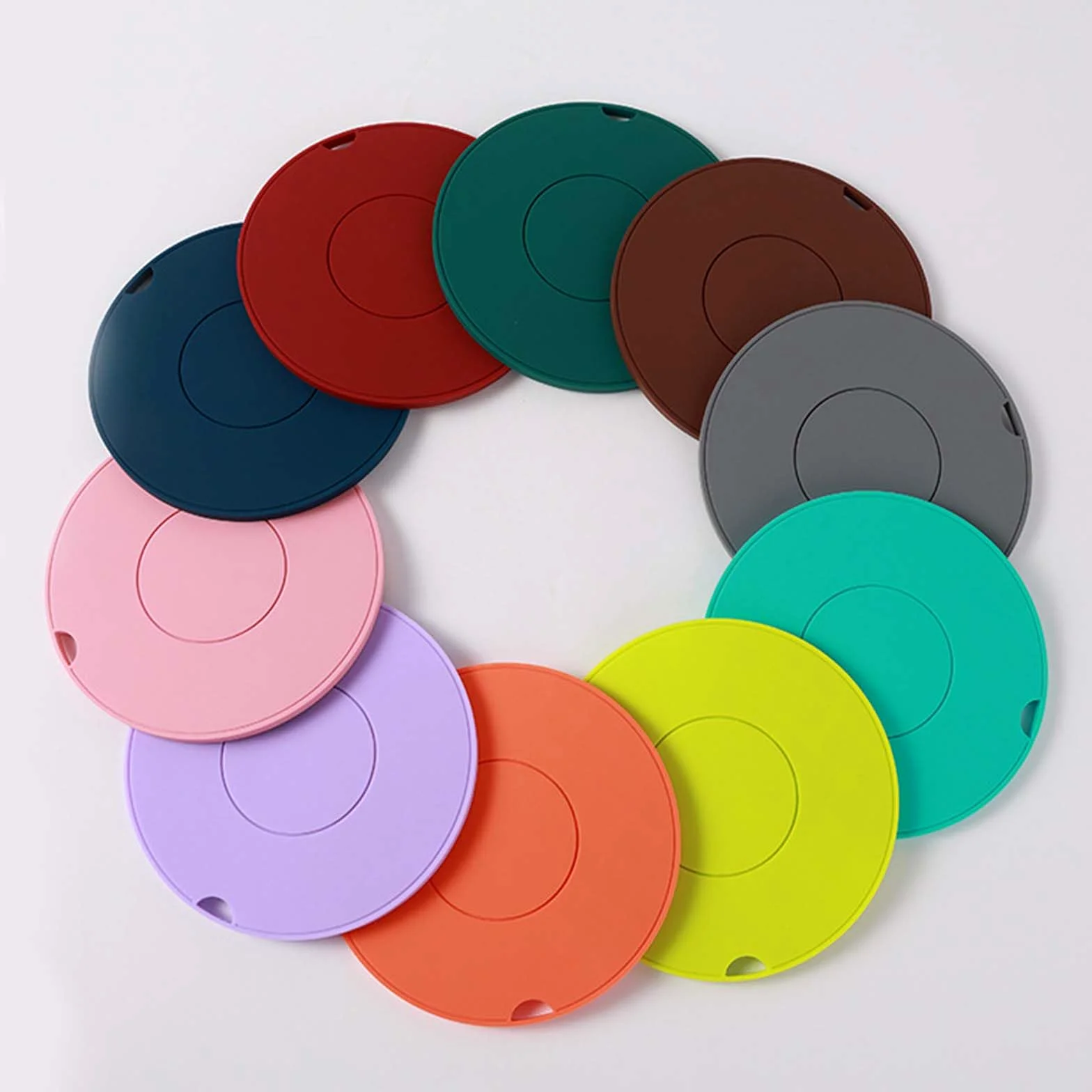Paquete de 5 salvamanteles de Silicona para ollas Calientes, | Agarraderas y almohadillas calientes resistentes al calor para mesa de encimera de cocina, decoración moderna de cocina