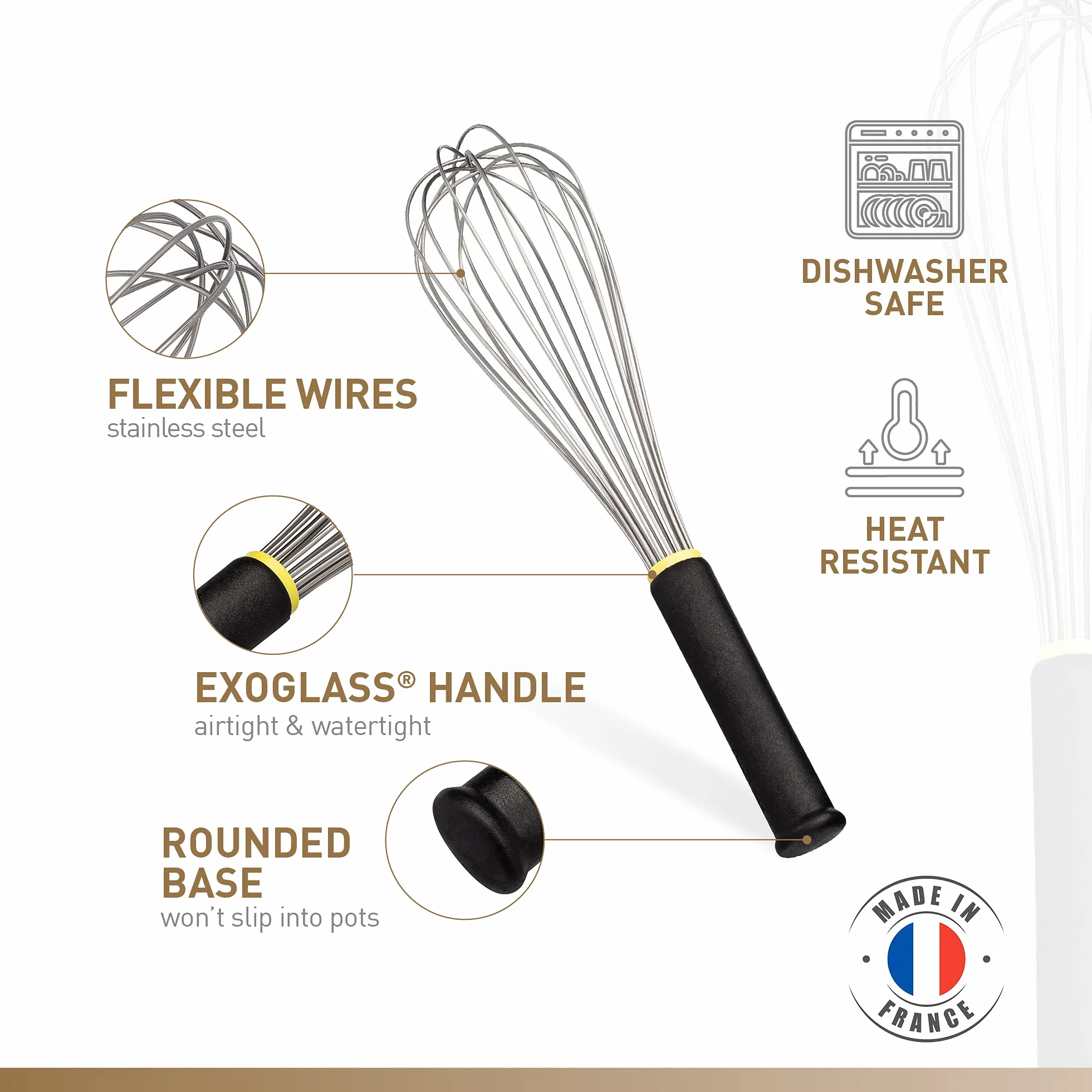 Matfer J752 batidor de varillas, 12 "
