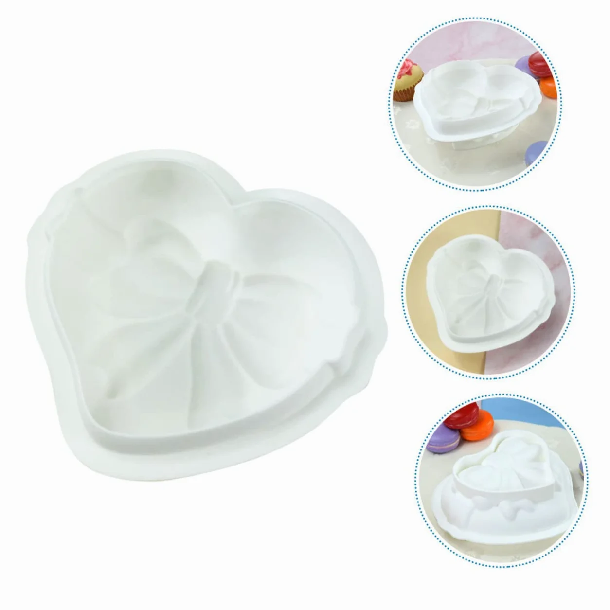 Cabilock 5 Moldes De Amor Para Asar Moldes De Silicona Para Hornear Pasteles Moldes De Chocolate Con Forma De Corazón Moldes De Silicona Para Dulces Moldes De Chocolate Bandeja De