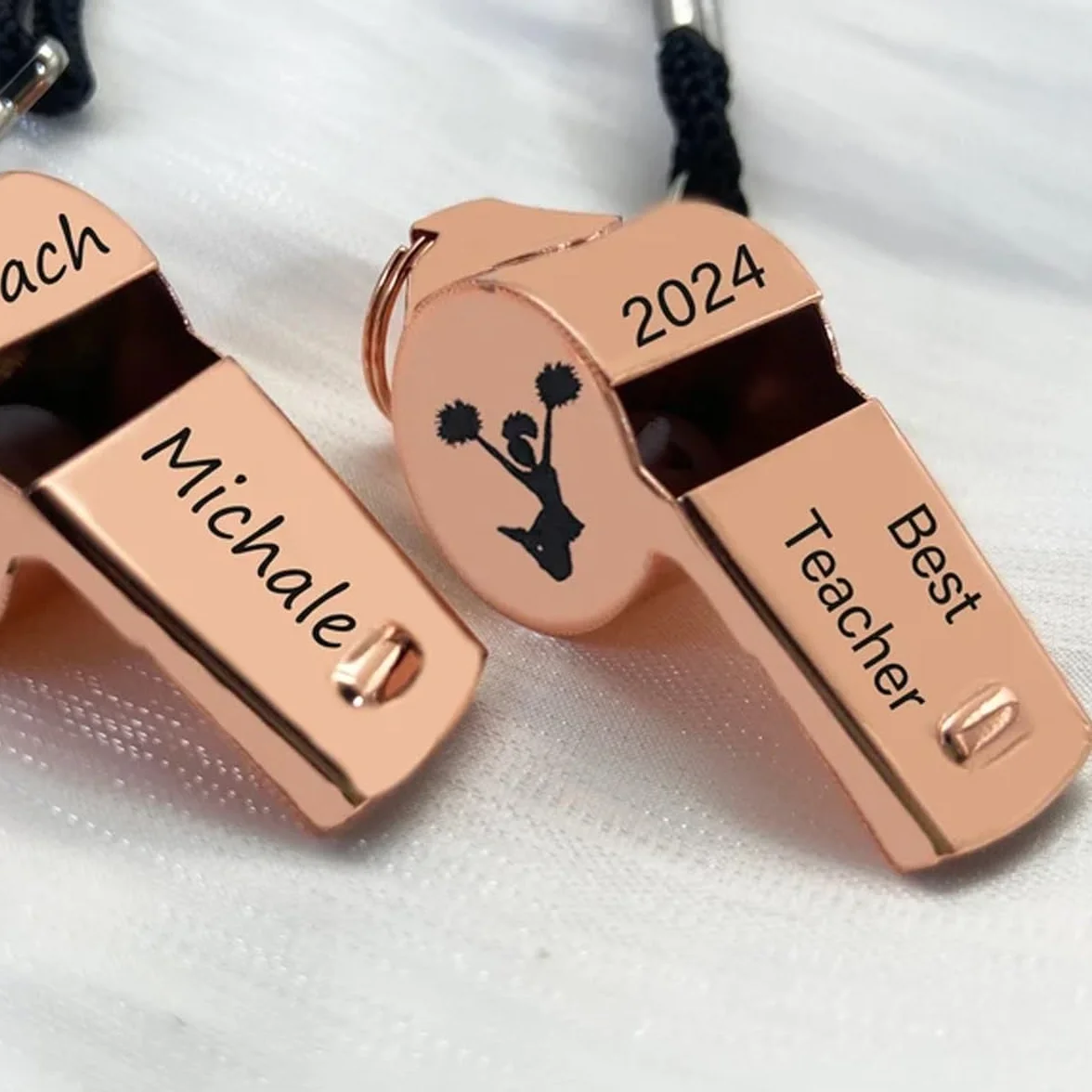 Silbato Deportivo Personalizado de Acero Inoxidable para Árbitros, Entrenadores, Profesores