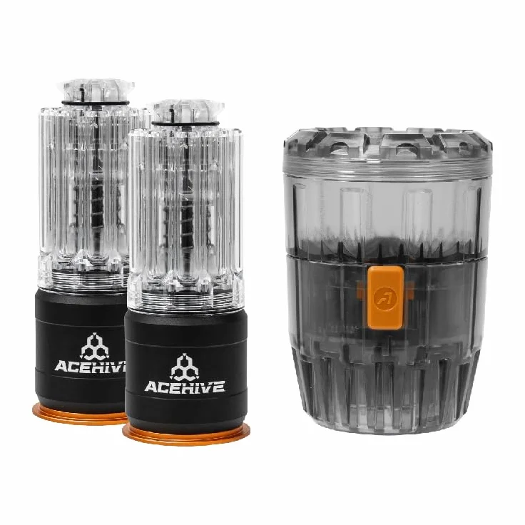 ACETECH AceHive Spawner Granada ficticia y cargador, con función de recarga rápida para todas las bolas de 6 mm.