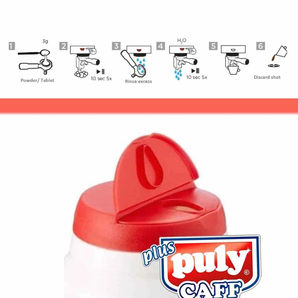 Puly Caff Polvo limpiador de café (2 tubos de 900 g)