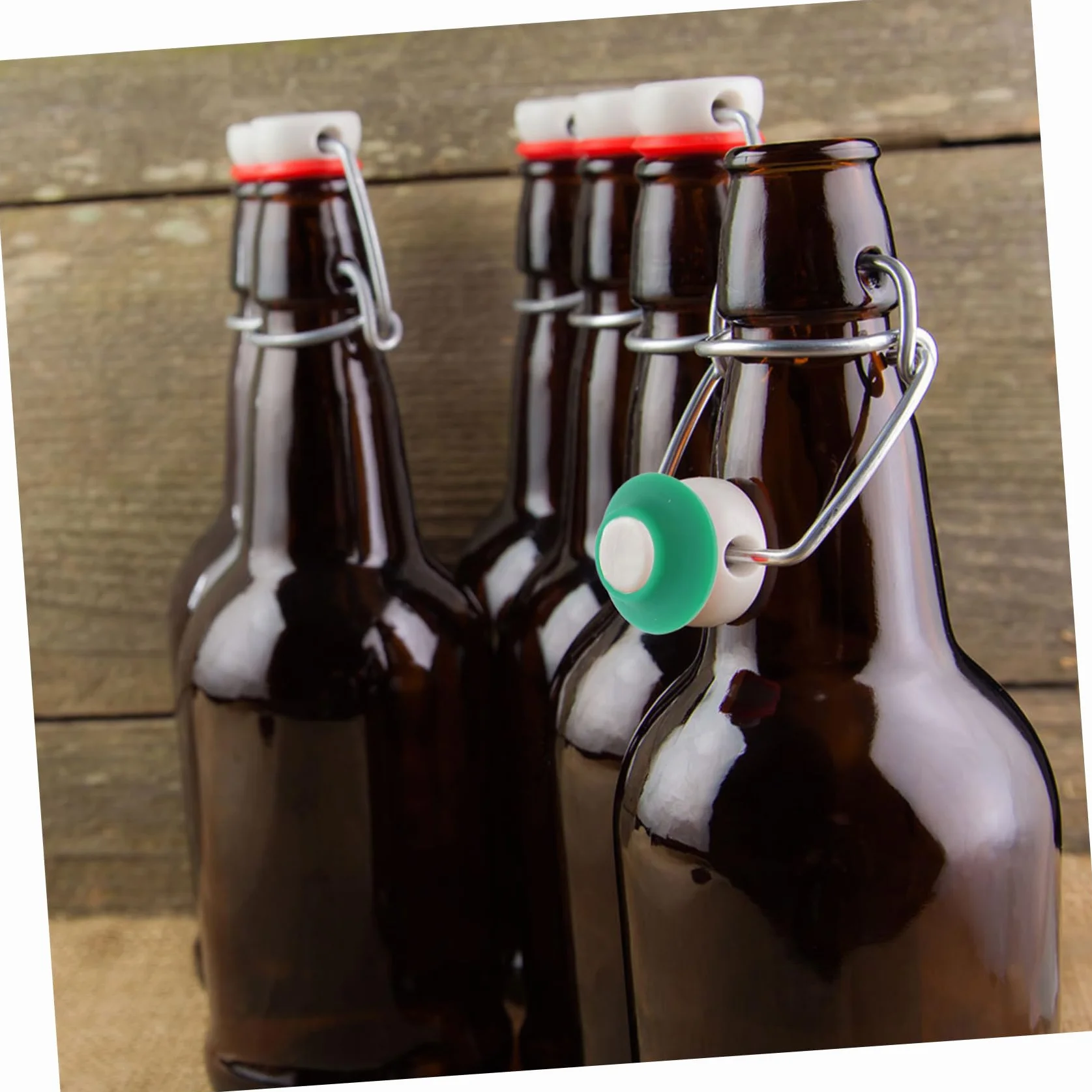 Genérico Juntas De Silicona Para Botellas De Vidrio Tapas Abatibles 12 Piezas Hermético De Goma Reemplazo Para Botellas De Agua Uso Doméstico Aire Libre Juego De Almohadillas