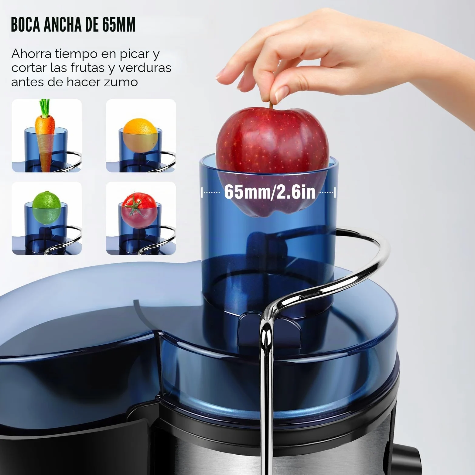 Exprimidor de prensa en frío lento, extractor de jugo pulposo, 1000 W, 240 V
