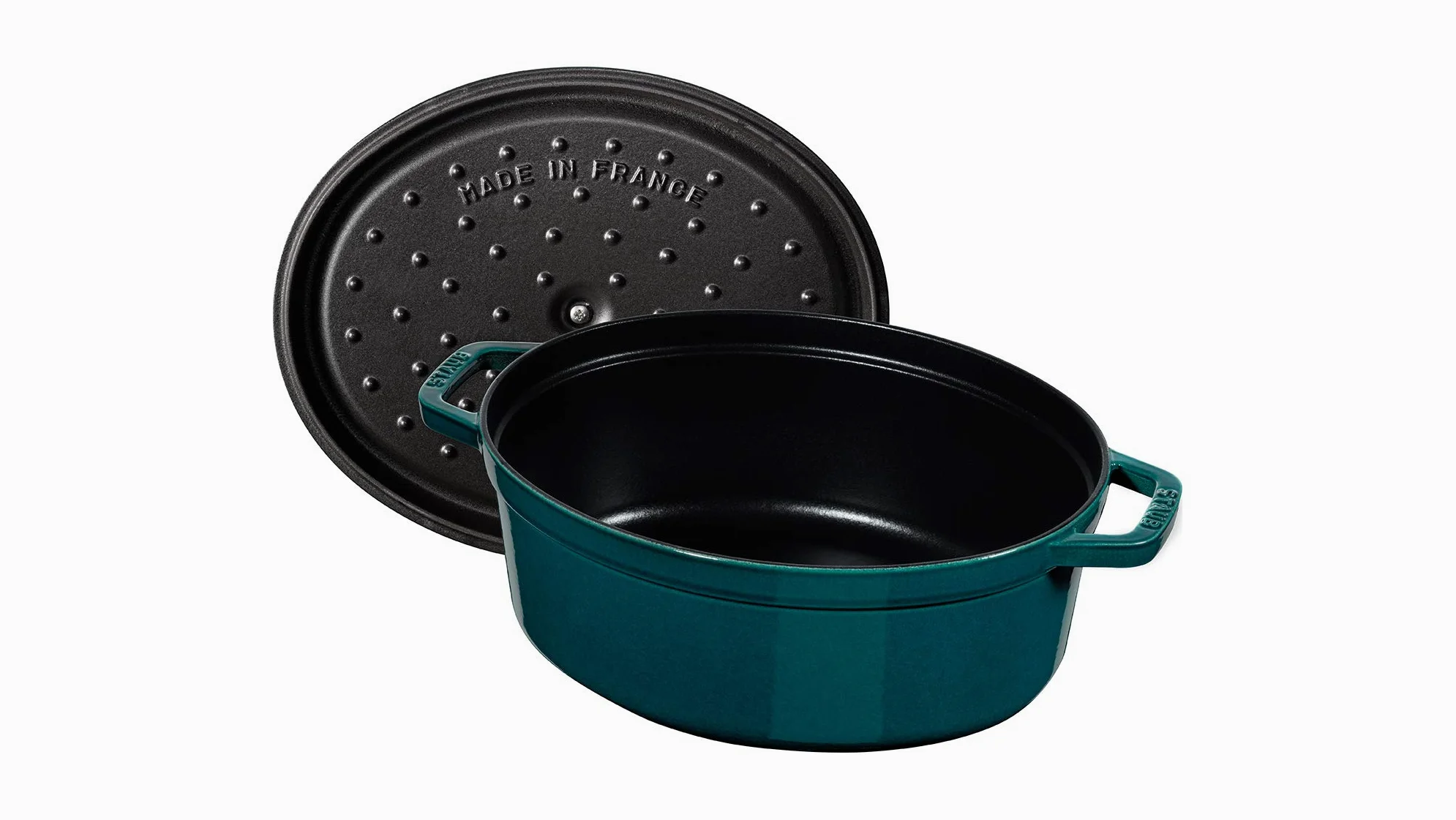 STAUB Asador/Cocotte de hierro fundido, Ovalado 37 cm, 8 L, La Mer