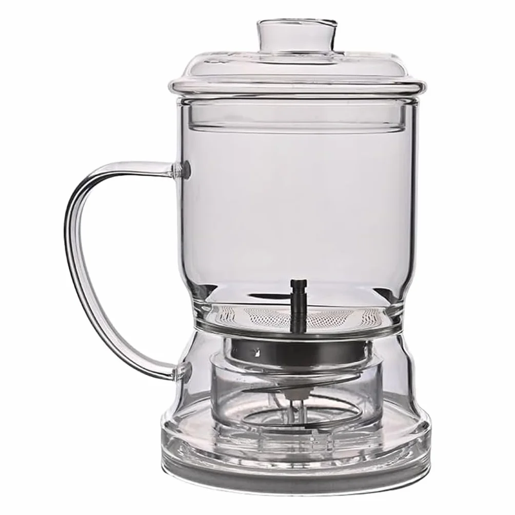 Tetera con Infusor 350 ml, Vidrio – Tetera Cristal para Infusiones y Té a Granel, Infusor con Flujo hacia Abajo – Ideal Infusión Fría o Caliente, Sin Residuos – Regalo Original