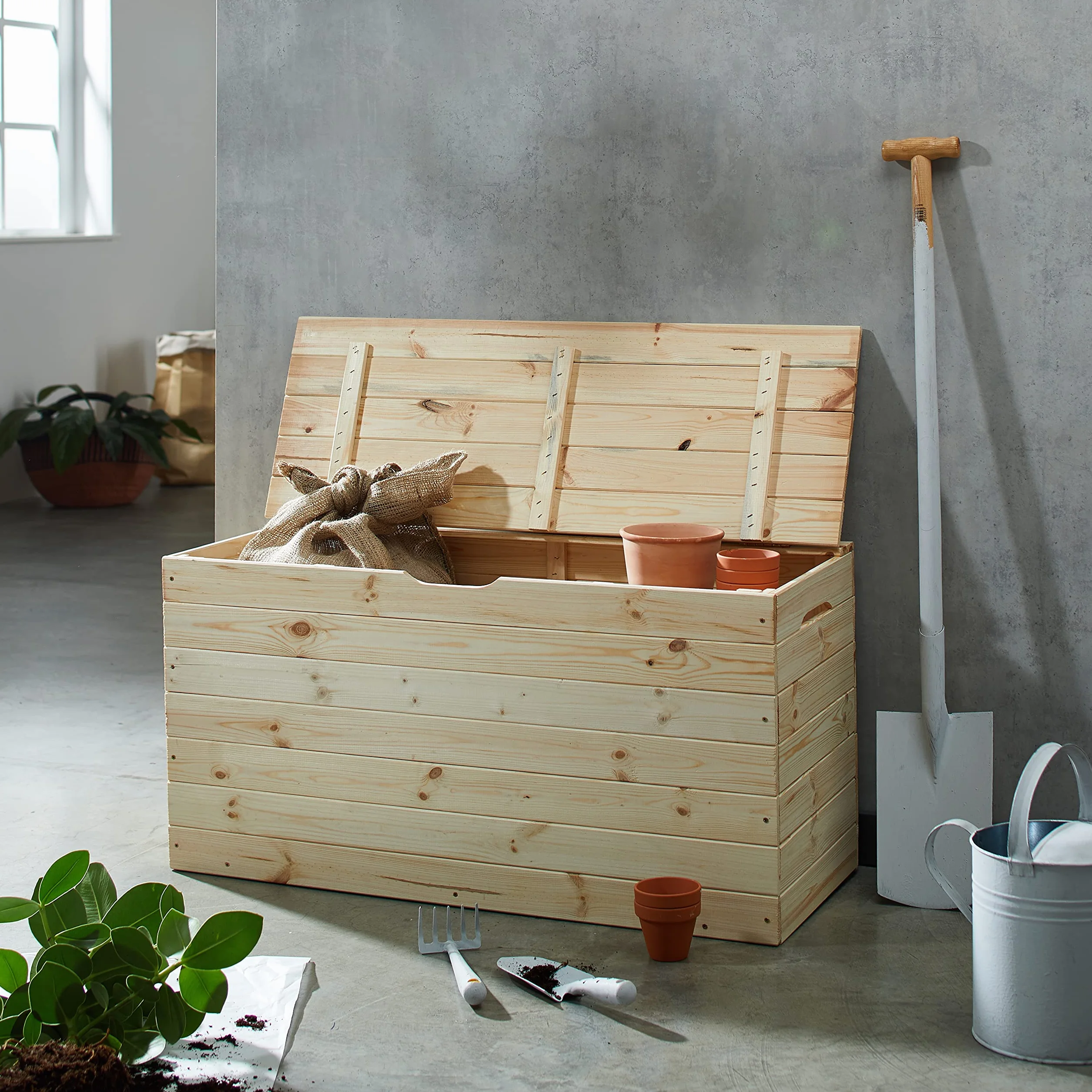 Blinky, 7971710 - Baúl de madera de tulipán con tapa