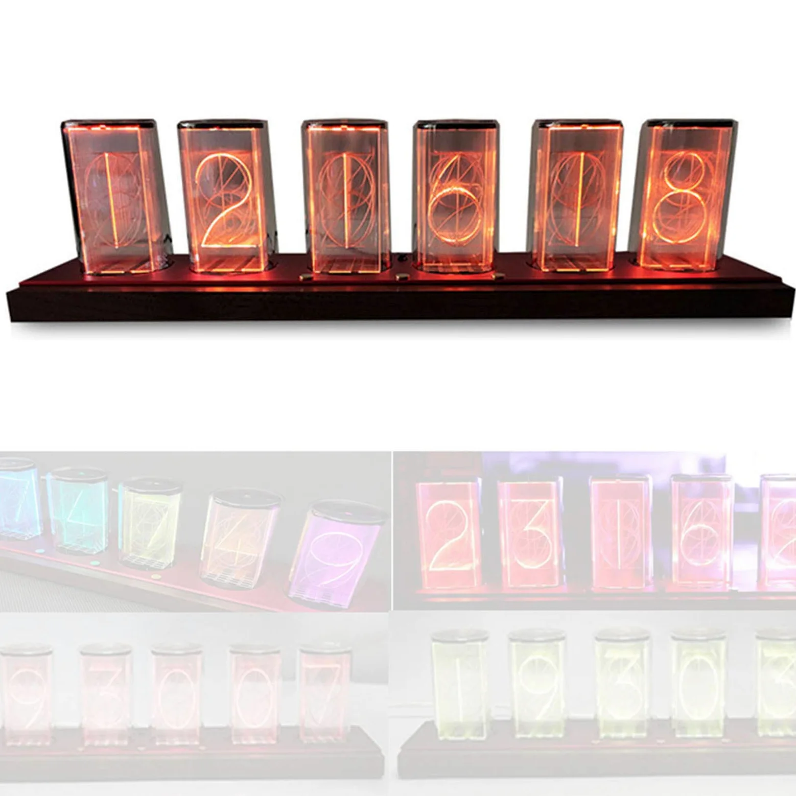 Regalos Personalizados, Reloj de Tubo Vintage, Kit de Bricolaje, Reloj de Palabras Led, autocompletado Creativo, Reloj de Tubo Nixie, Regalo de Novio