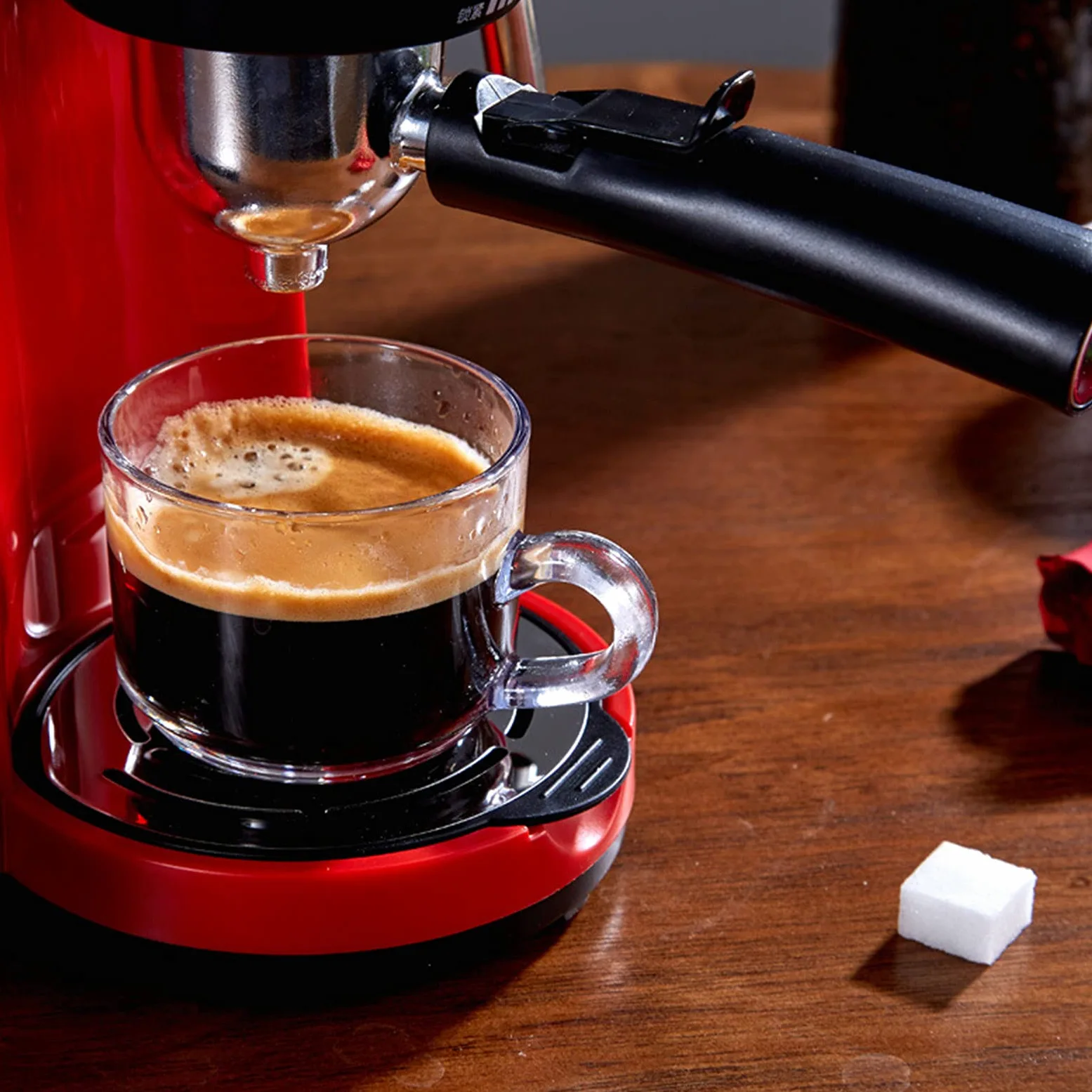 Máquina de café de filtro, máquina de espresso, cafetera de tanque de agua extraíble de alto rendimiento, filtro reutilizable de elaboración rápida (normativa británica)