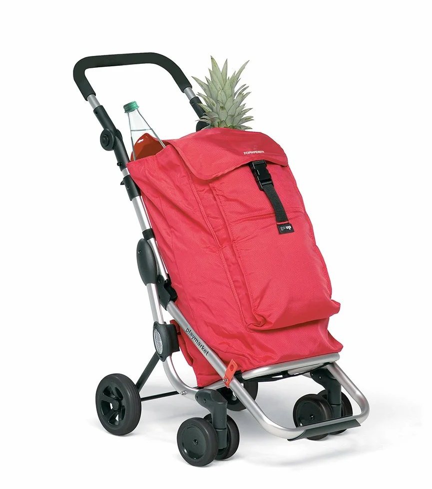 Foppapedretti 9702000100 - Carrito de la Compra, Color Nogal