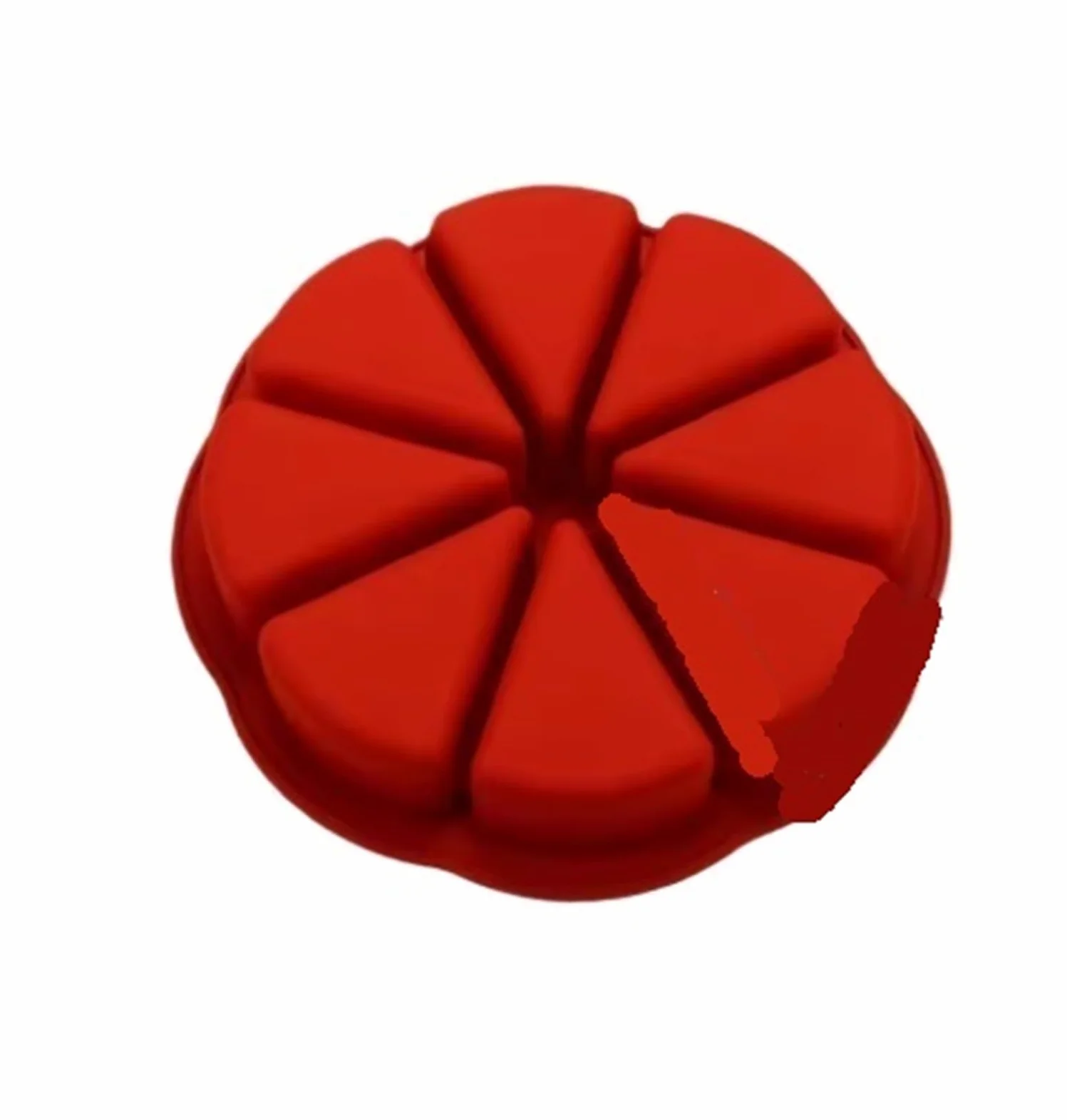 2 moldes de silicona for hornear pasteles con 8 rejillas y forma triangular for pan maíz para Pasteles(Red)