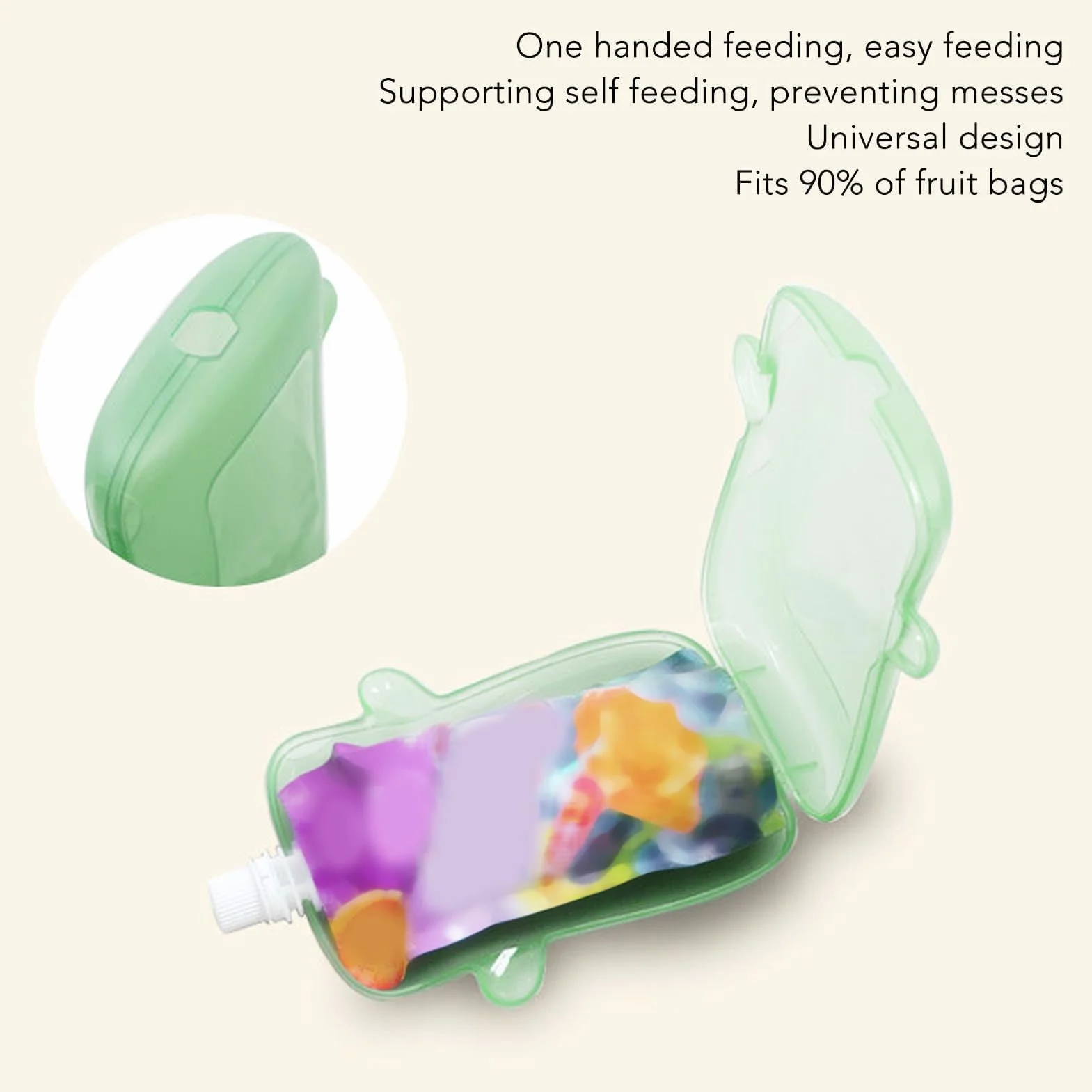Soporte Universal a Prueba de Apretar para Bolsas de Alimentos y Cajas de Jugo