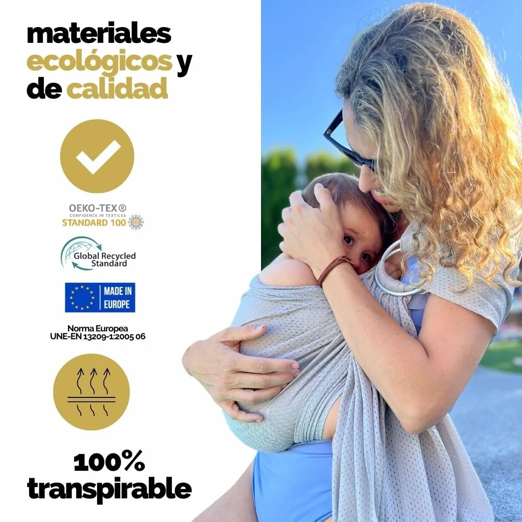 Amarsupiel Bandolera Portabebé de Agua Ergonómica Ajustable 0-36 meses OEKOTEX 15kg