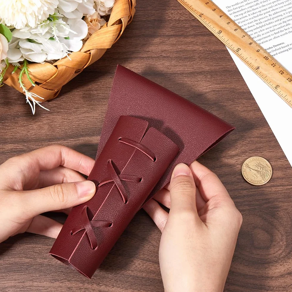 GORGECRAFT Funda para Espada de Piel Sintética Marrón Ajustable Retro Medieval