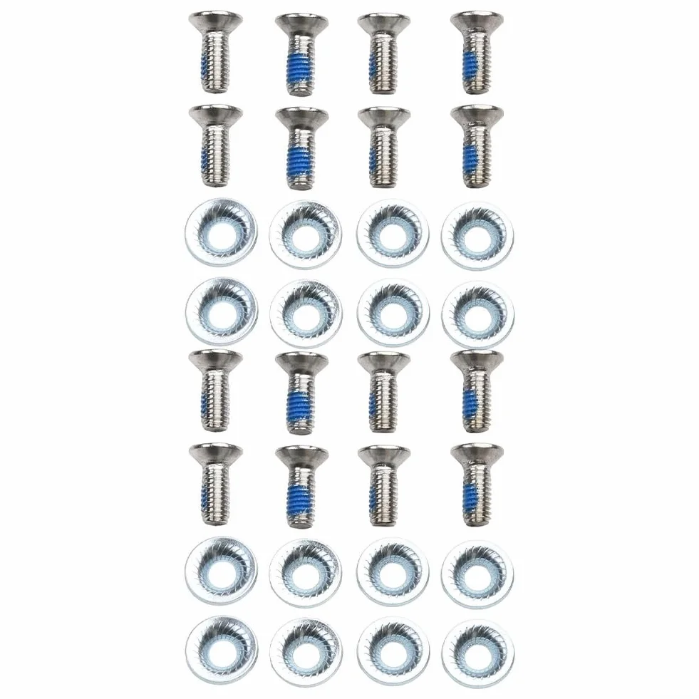 HpLive Tornillos de fijación M6 x 16 con arandelas para reparación de esquís y snowboard 16 unidades