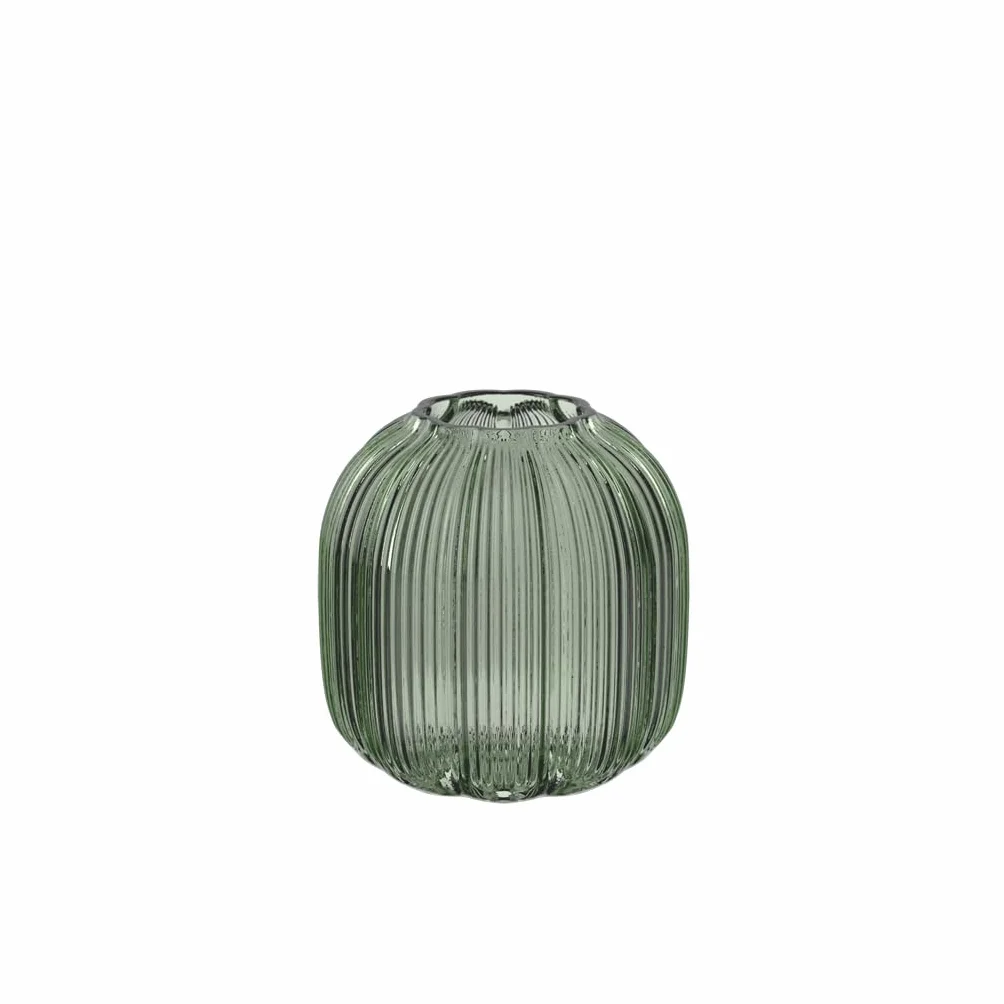 Villeroy & Boch - Fleur Verde, jarrón Decorativo Verde de 11 cm, inspiración Floral, jarrón de Mesa pequeño Apto para lavavajillas, Hecho a Mano, Vidrio soplado, artículos de decoración para el hogar