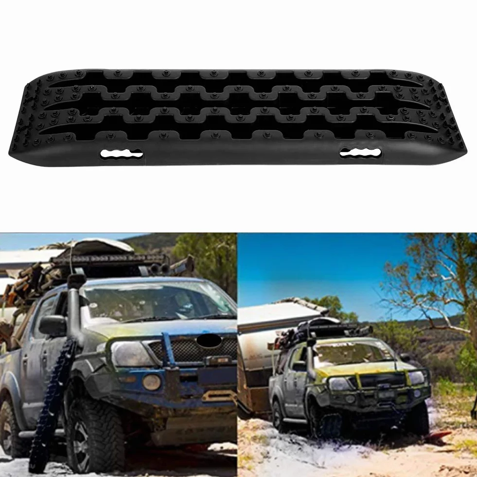Pistas de Tracción de Recuperación, Alfombrilla de Agarre para Vehículos Todoterreno (2 Unidades) Almohadilla Placa Antideslizante para Neumáticos GM, para Hielo Barro Nieve 107X30 X5cm