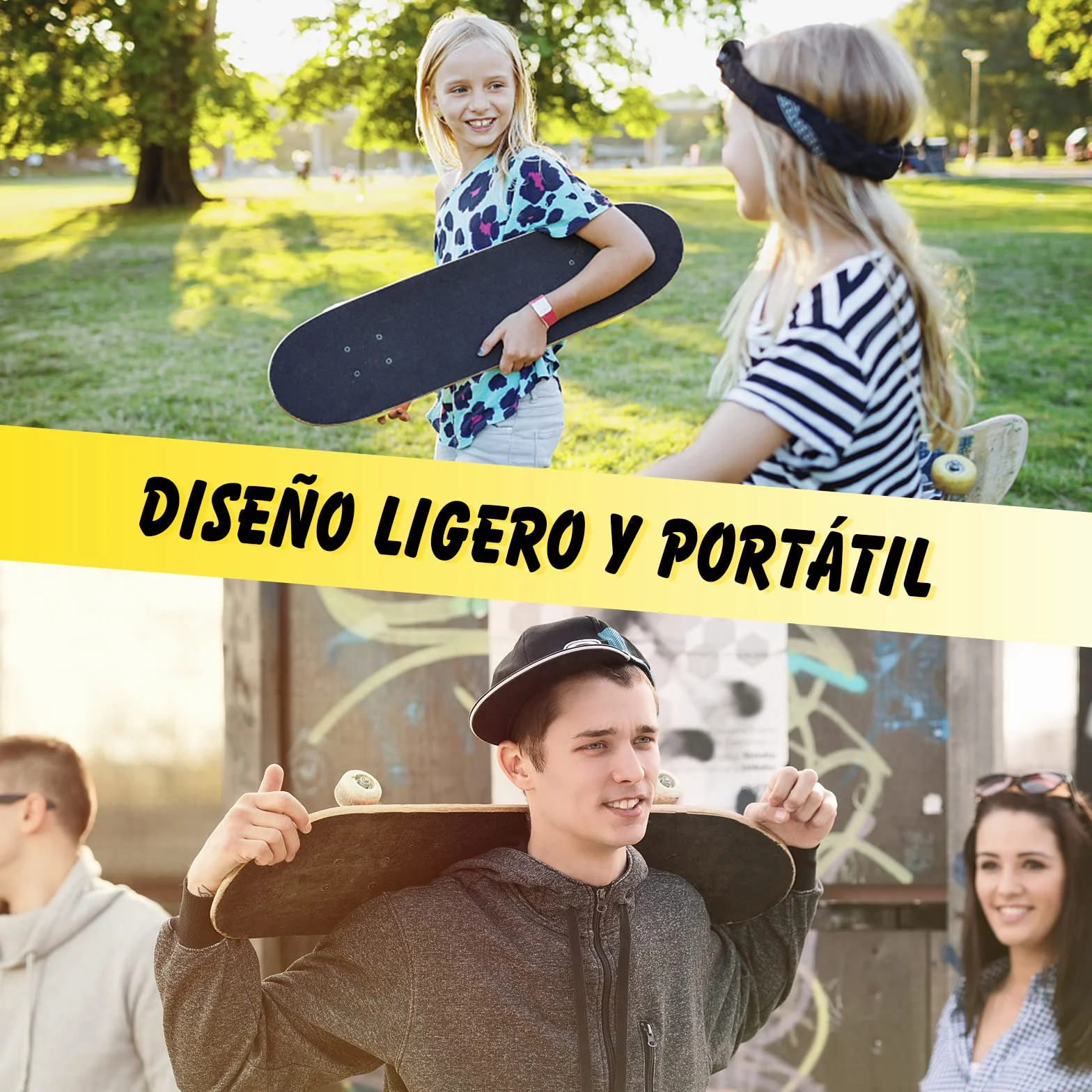 COSTWAY Monopatín Skateboard para Niños Tablero Madera Arce 79 x 20 cm 4 PU Ruedas