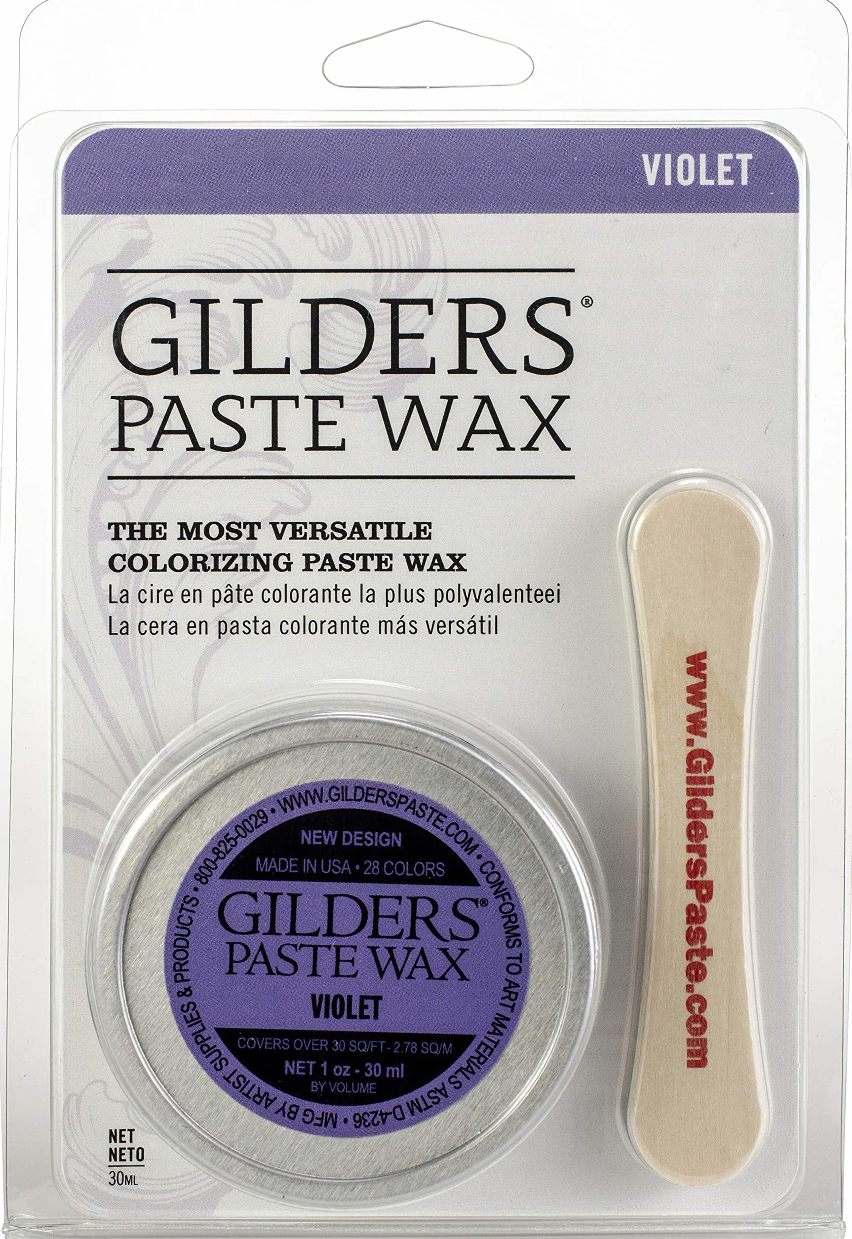 Gilders Paste 243445 Acabado de cera Barroco Art - Violeta, 30 ml