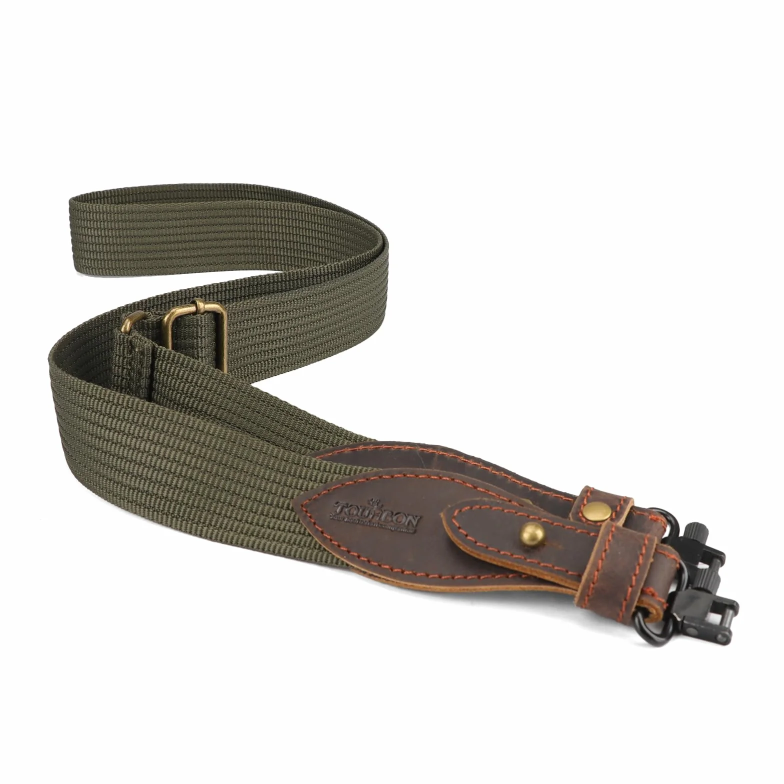 TOURBON Correa Ajustable para Rifle de 1,5 Pulgadas Cuero Caza Tiro