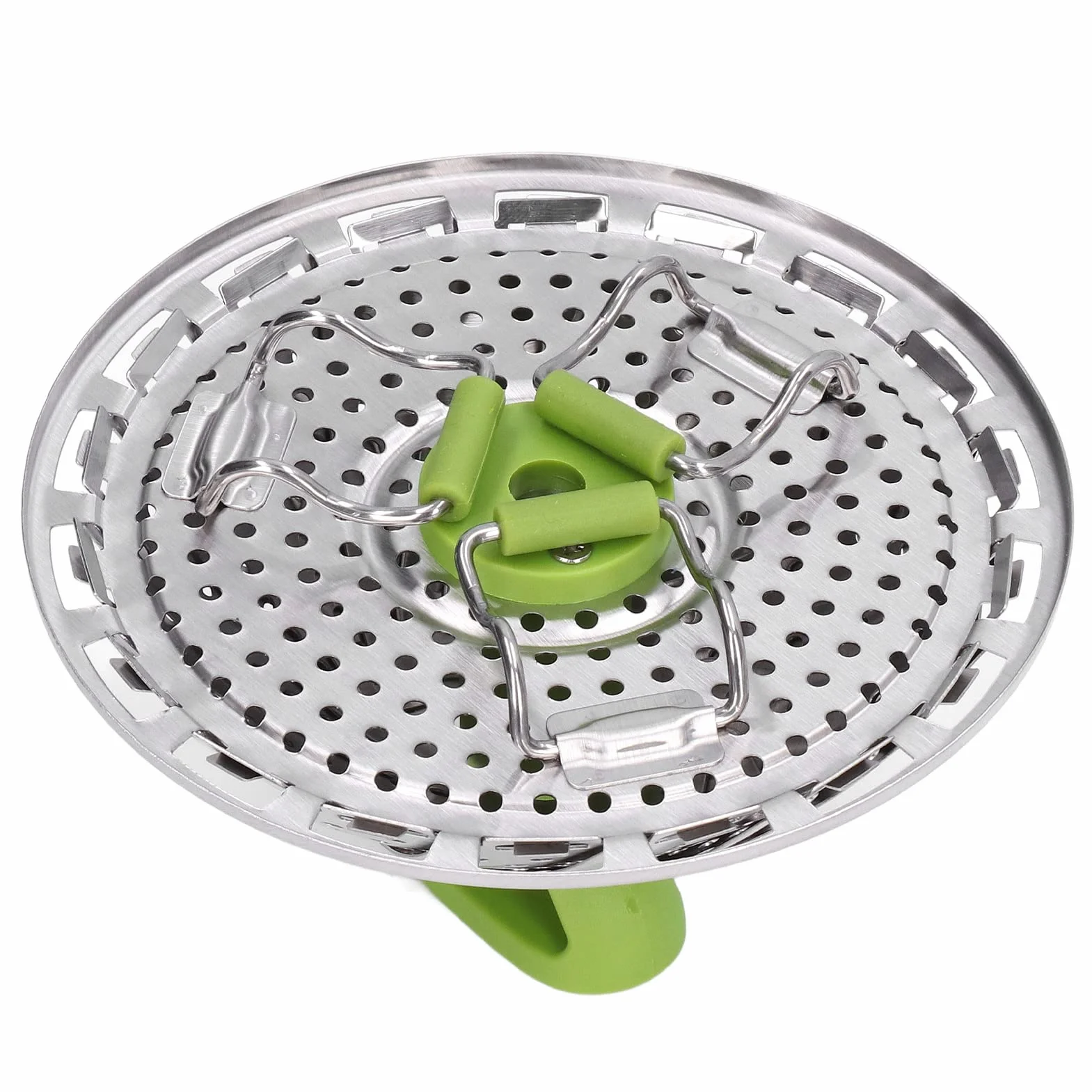 Cesta de Vapor Rejilla de Vapor Plegable Multifunción Accesorio de Utensilios de Cocina de Vapor Retráctil de Acero Inoxidable para Cocinar Al Vapor Verduras Bollos Mariscos(Small)
