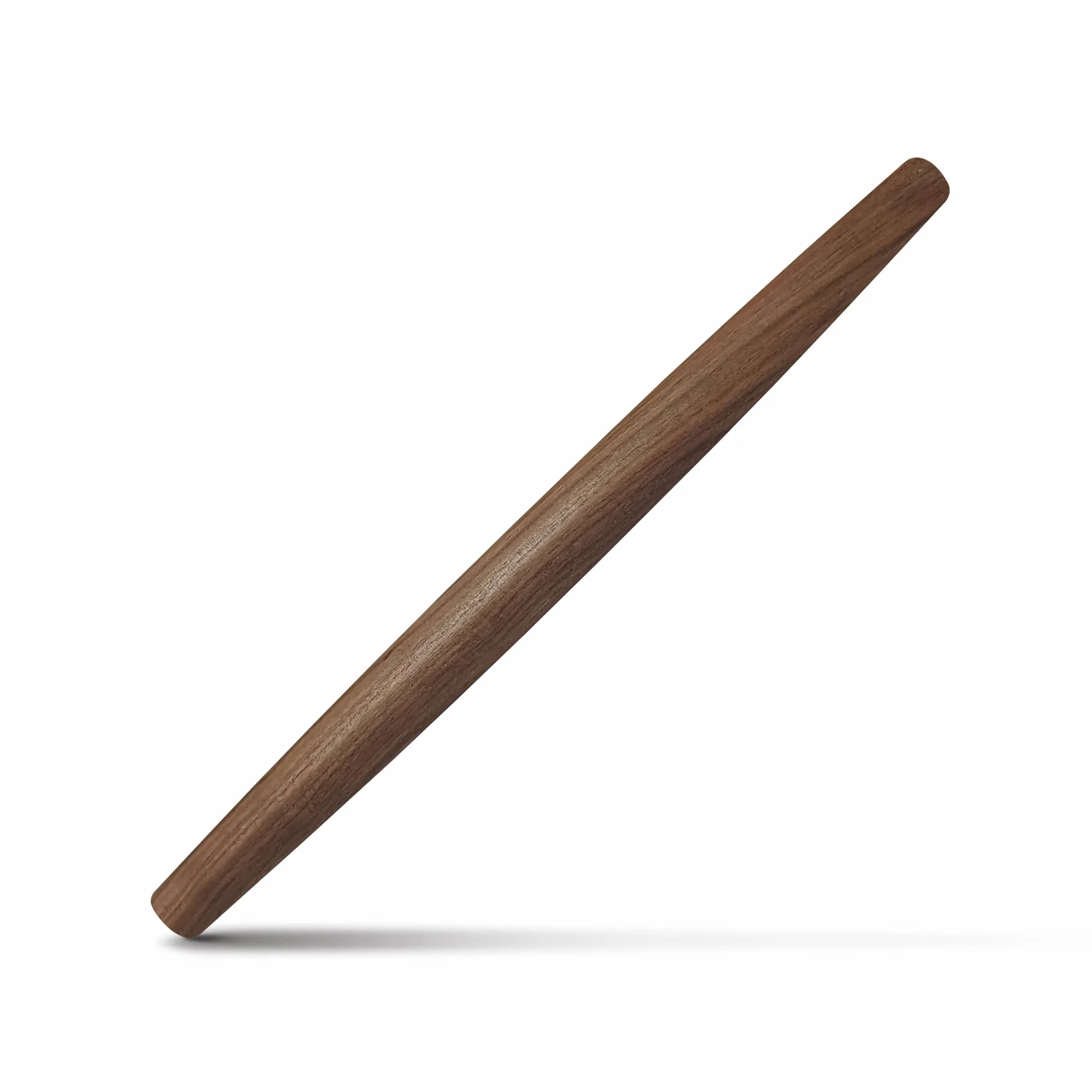 Rodillo de madera para fondant, corteza de pasteles, galletas, pastel, masa, diseño cónico y construcción suave, utensilio esencial de cocina, nogal