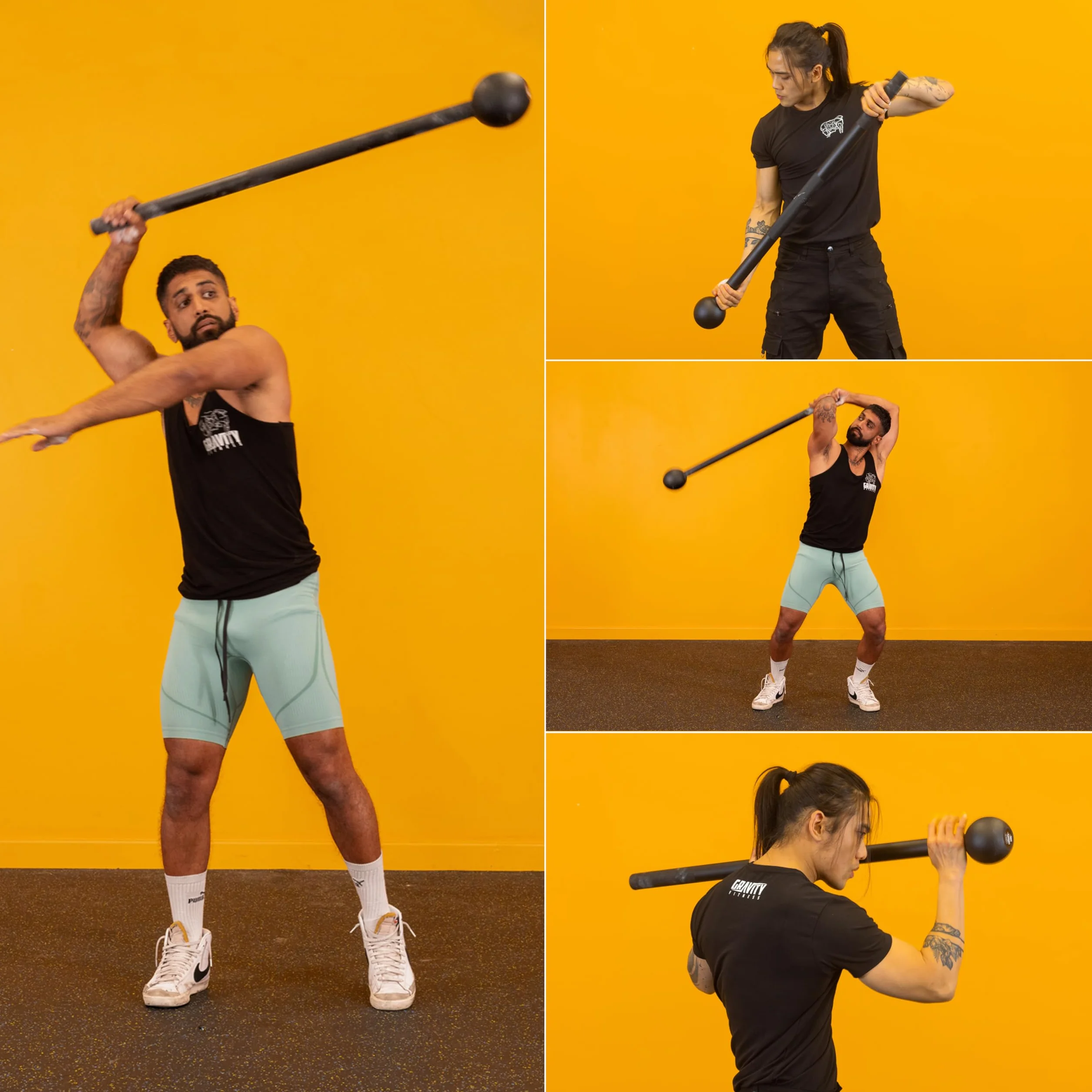 Gravity Fitness Maza Campana de acero 8 kg