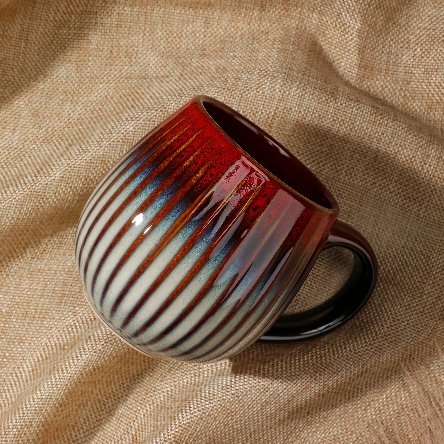 Set de tazas de cerámica CosyCorner, 530 ml, grandes tazas de café para el hogar y la oficina, taza de cerámica para café y té, 4 unidades