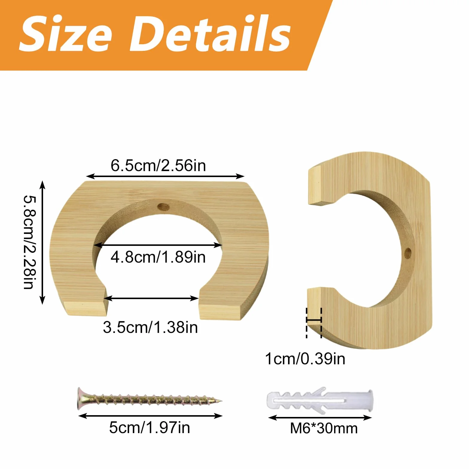 MOROBOR Soporte de madera para remos 4 unidades colgar en la pared kayak canoa barco