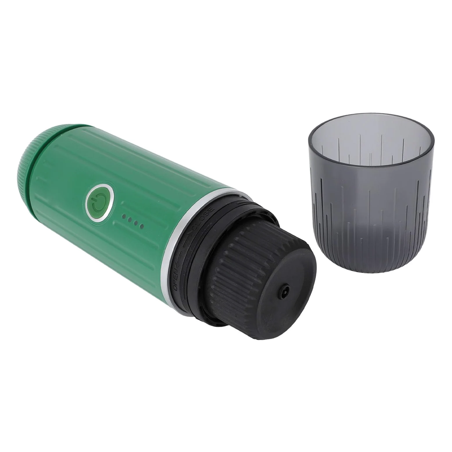 Hidyliu Portátil Mini Máquina de café Extracción de Alta Eficiencia para Viajes de Oficina en Casa ABS 9.8x3in (Verde)