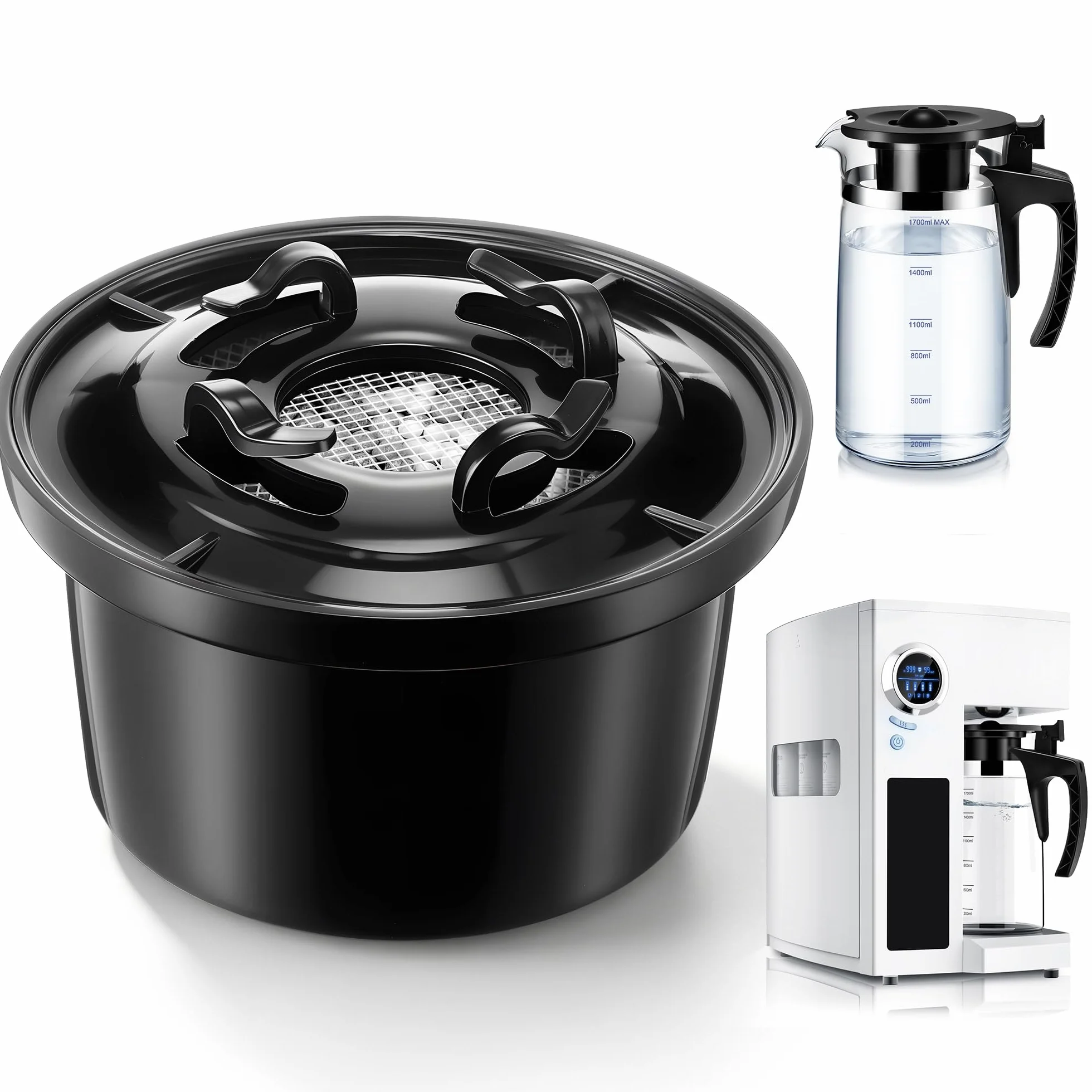 1 paquete de filtros de agua de remineralización, compatibles con sistemas Bluevua RO100ROPOT y RO100ROPOT (UV), alcalinos para filtro de ósmosis inversa, remineralizar y aumentar el pH