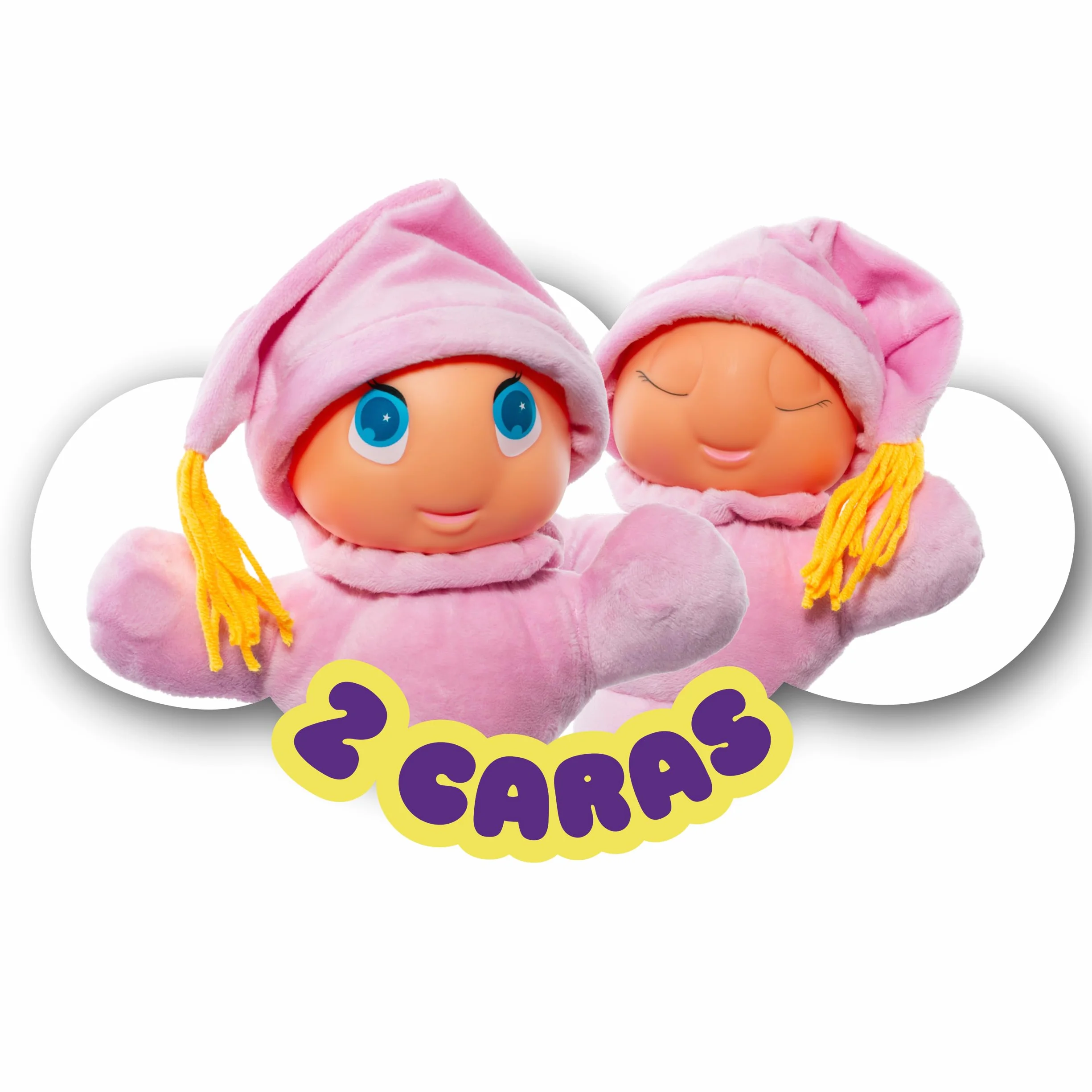 Gusy Luz Arcoiris Rosa Muñeco Clásico para Dormir con Nanas y Modo Día y Noche Juguete Bebé 0 Meses