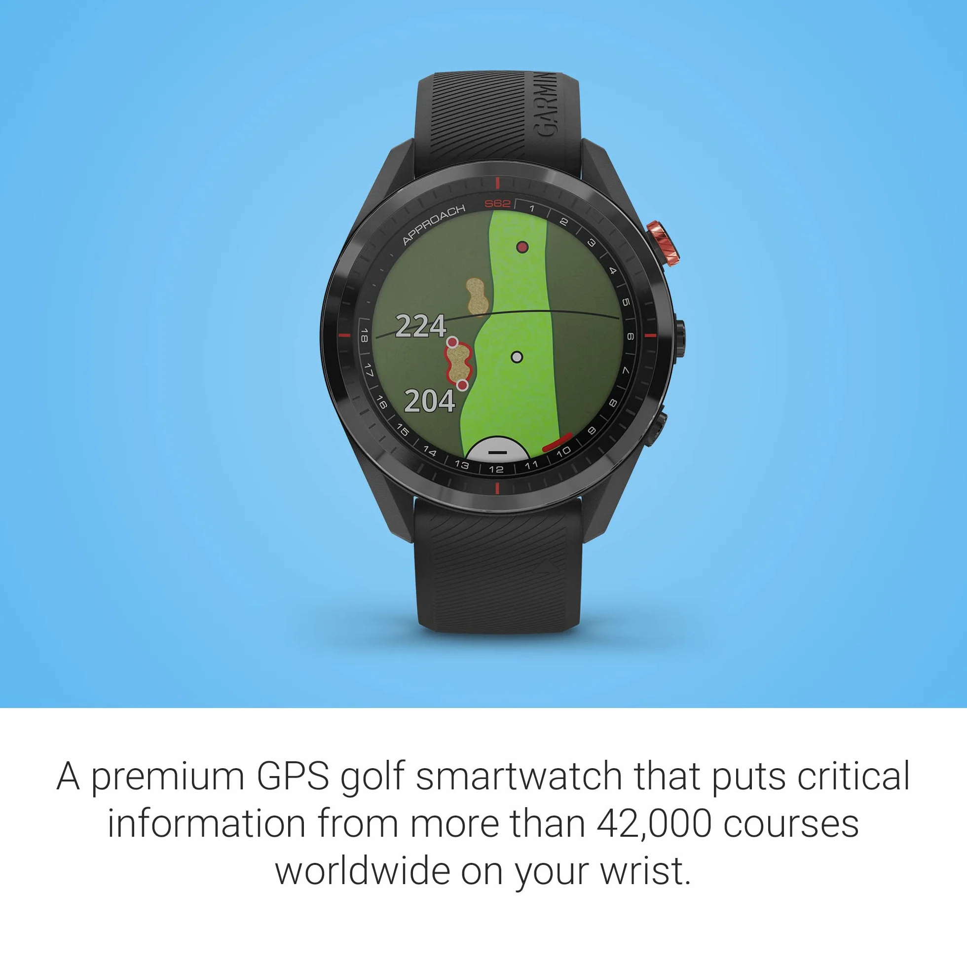 Garmin Approach S62 Smartwatch Golf Black + CT10